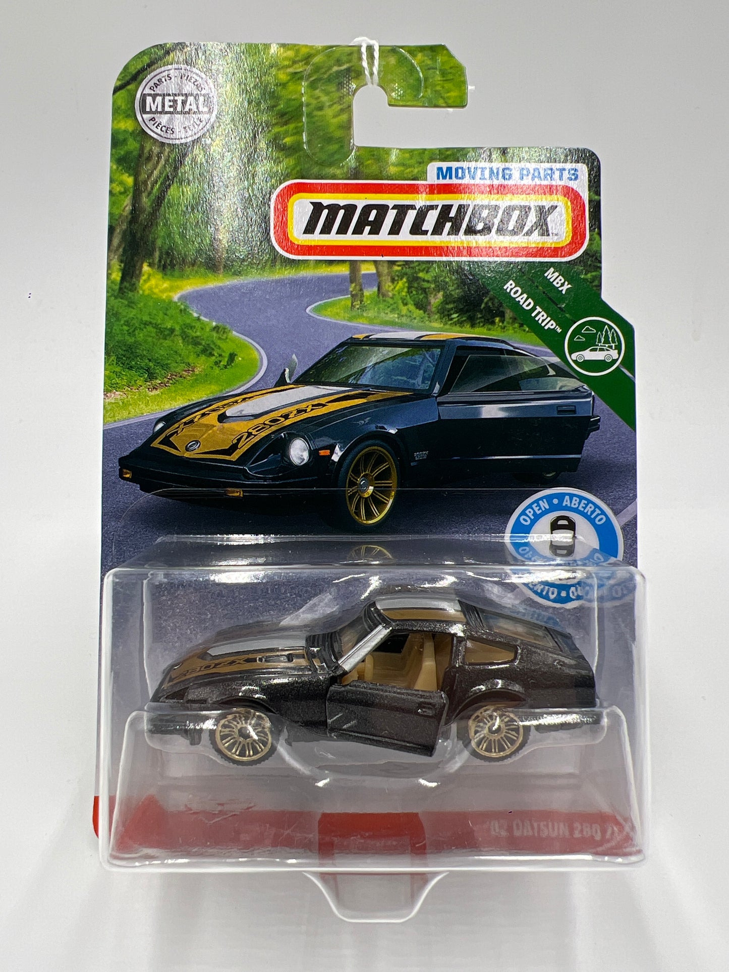 Matchbox Moving Parts MBX Road Trip 82 Datsun 280 ZX Black 166D
