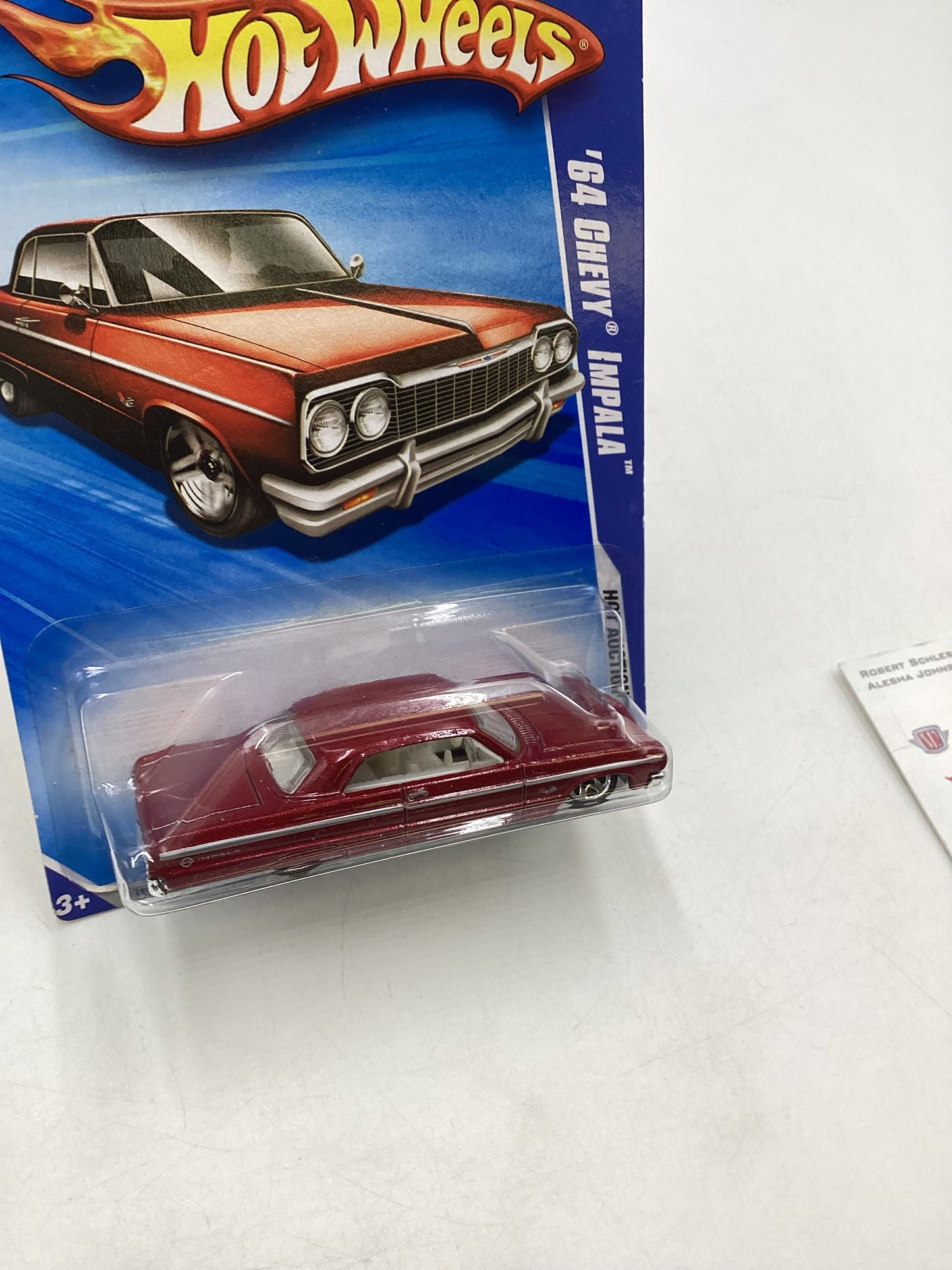 2010 Hot Wheels #161 64 Chevy Impala Red Walmart Exclusives 234B