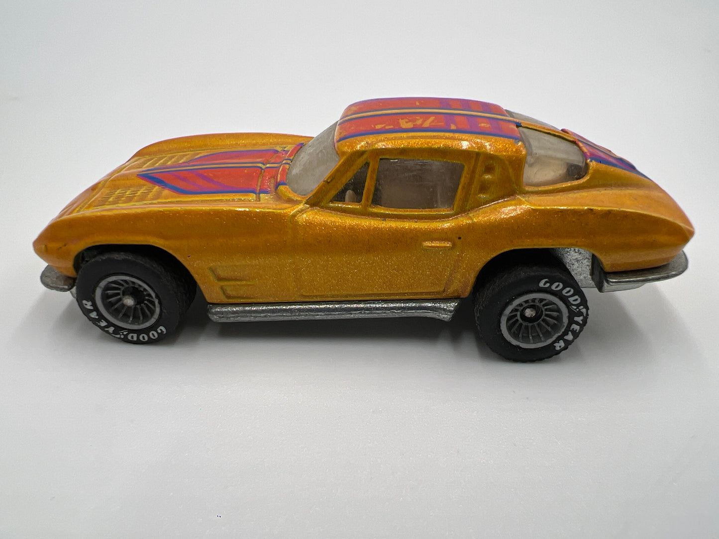 Hot Wheels 1/64 Blackwall Real Riders Hi Raker 63 Split Window Corvette Dark Yellow Loose