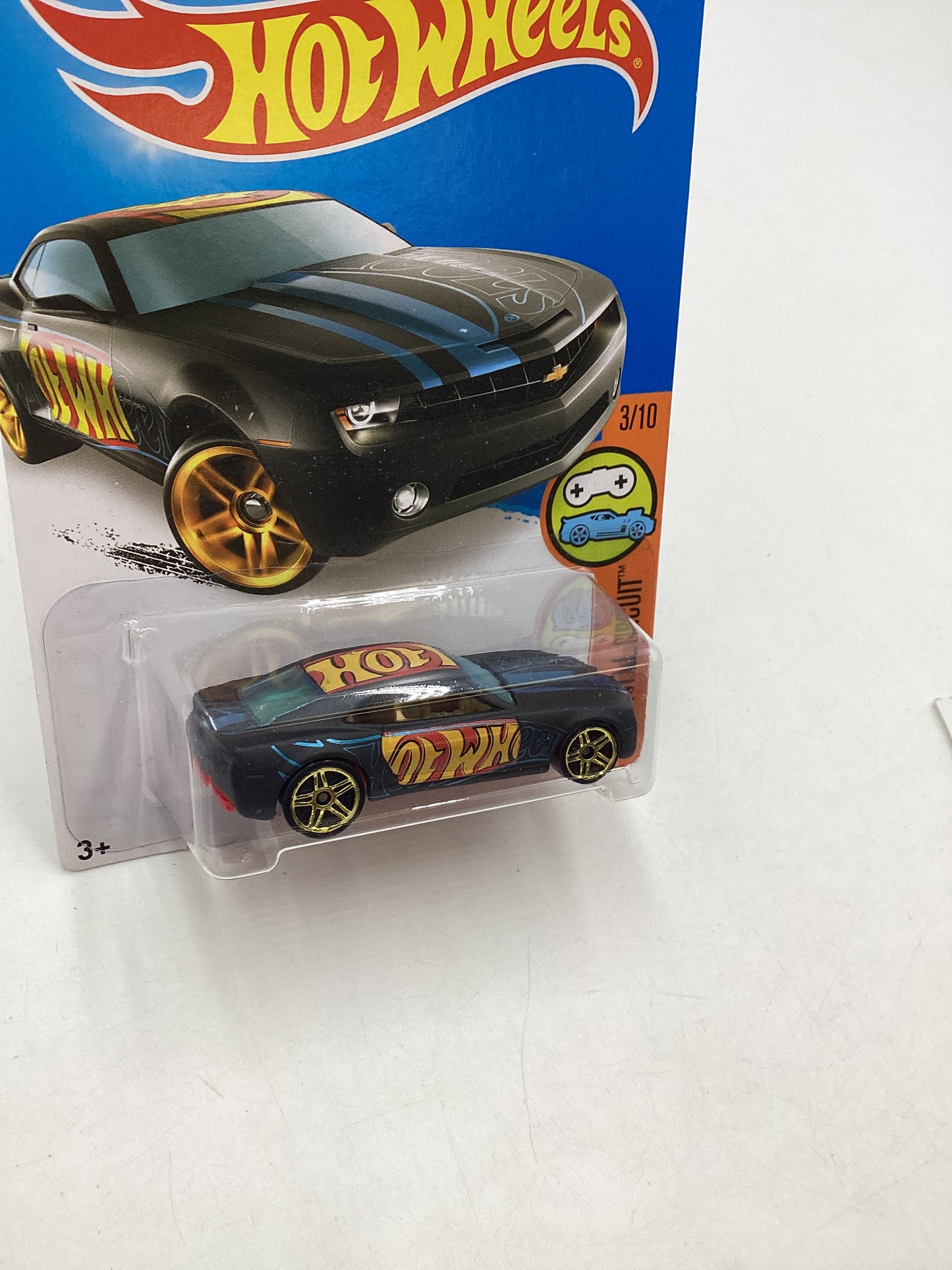 2016 Hot wheels #23 Black Chevy Camaro Concept 18H