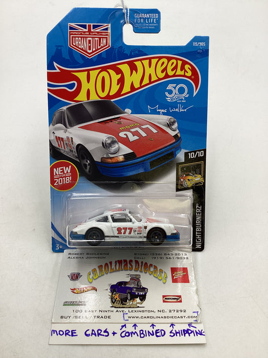 2018 Hot Wheels #115 White 71 Porsche 911 101G