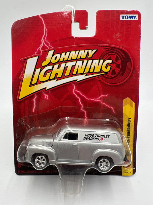 Johnny Lightning Small Card 1950 Chevy Panel Delivery Silver