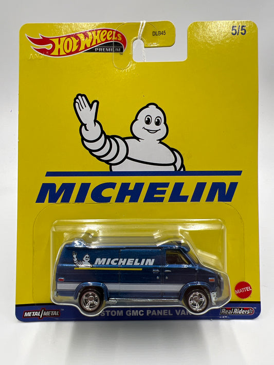 Hot Wheels Pop Culture Premium #5 Michelin Custom GMC Panel Van Blue 257H