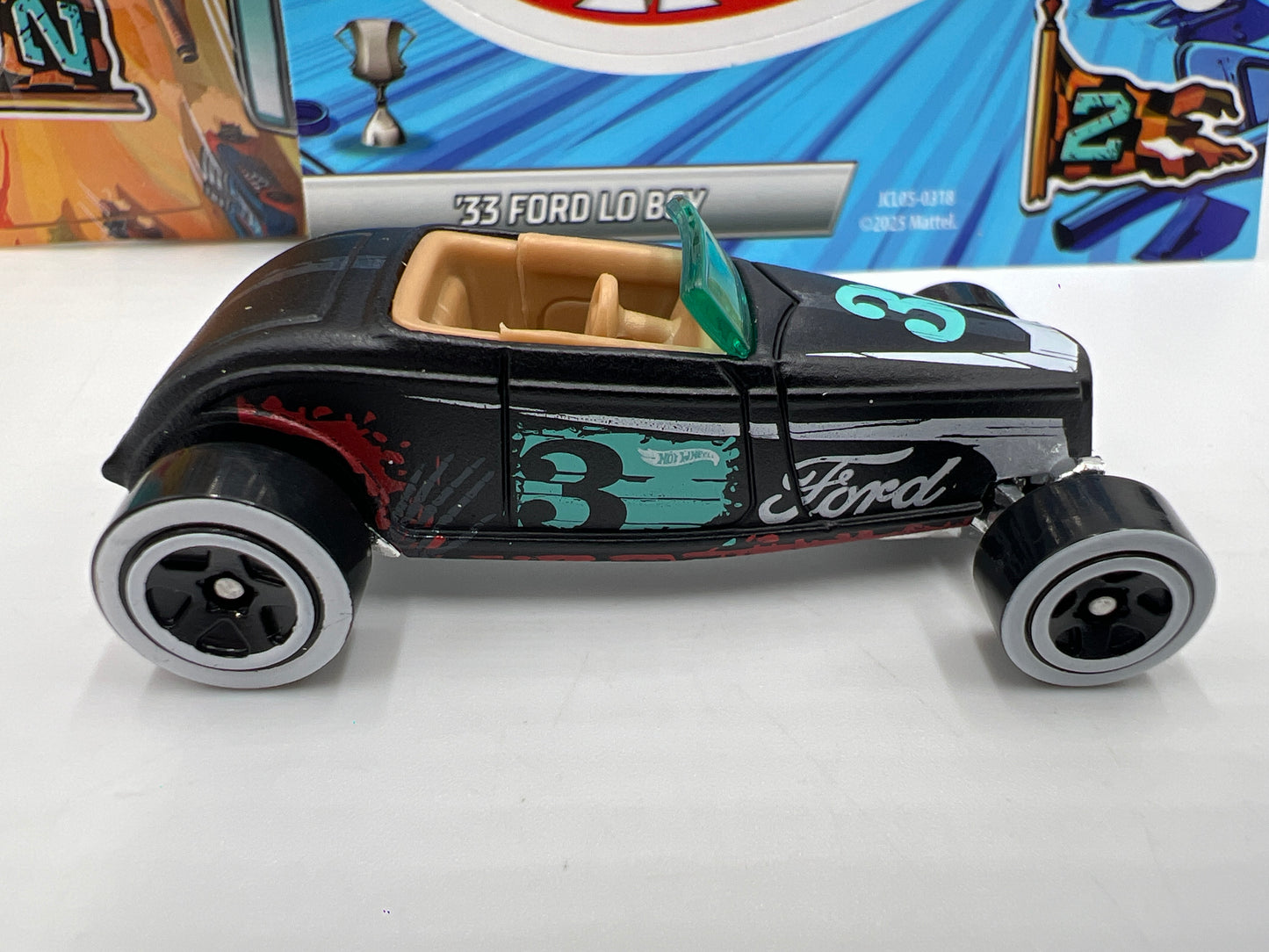 2025 Hot Wheels Mystery Models Series 2 #3 CHASE 33 Ford Lo Boy Black