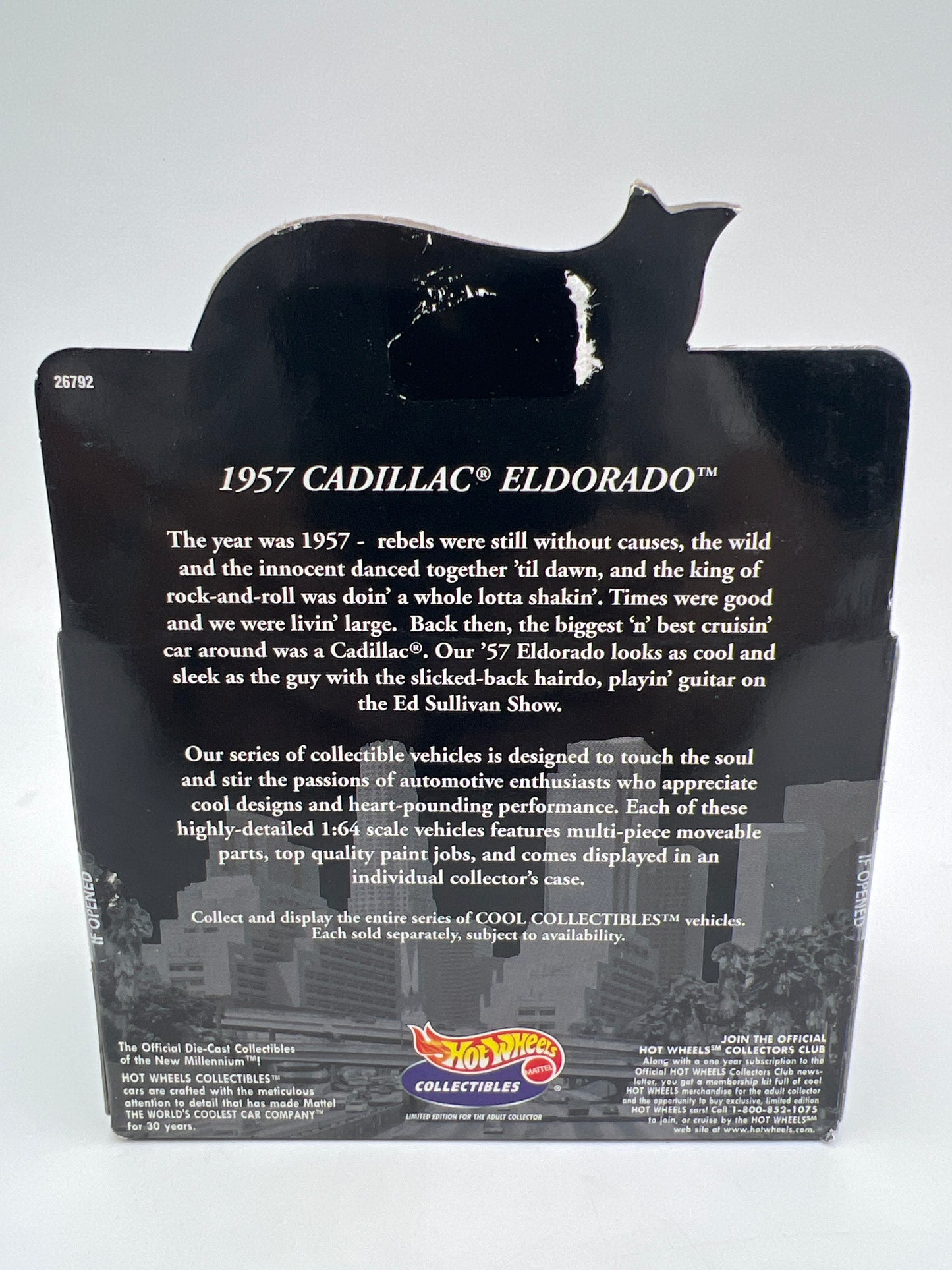 Hot Wheels Collectibles Premium Black Box 1957 Cadillac Eldorado