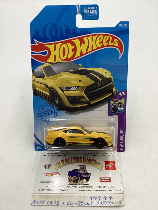 Hot Wheels 2021 2020 Ford Mustang Shelby GT500 #143 Yellow 25G