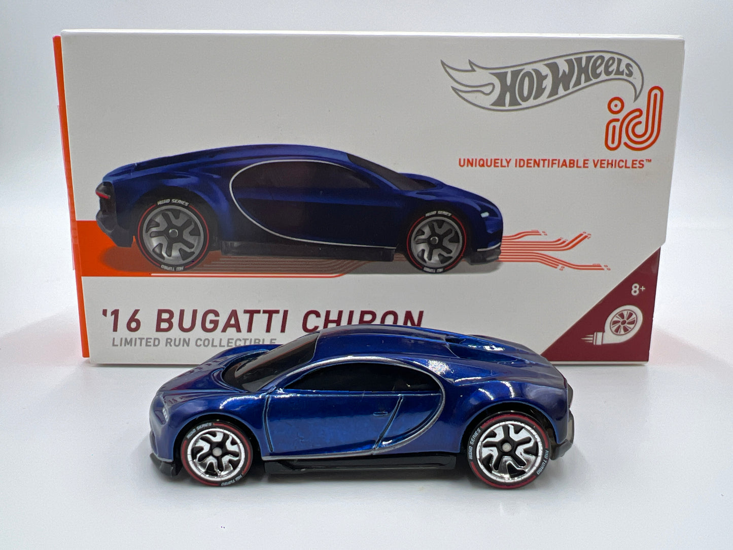 Hot Wheels iD Turbo Series 2 #3 16 Bugatti Chiron Blue Opened