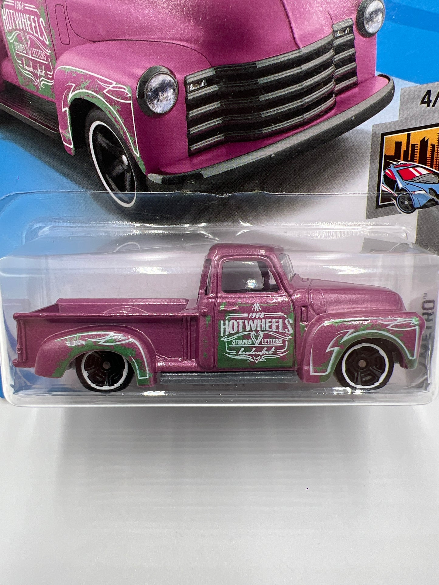 2018 Hot Wheels HW Metro #207 52 Chevy Pink 17E