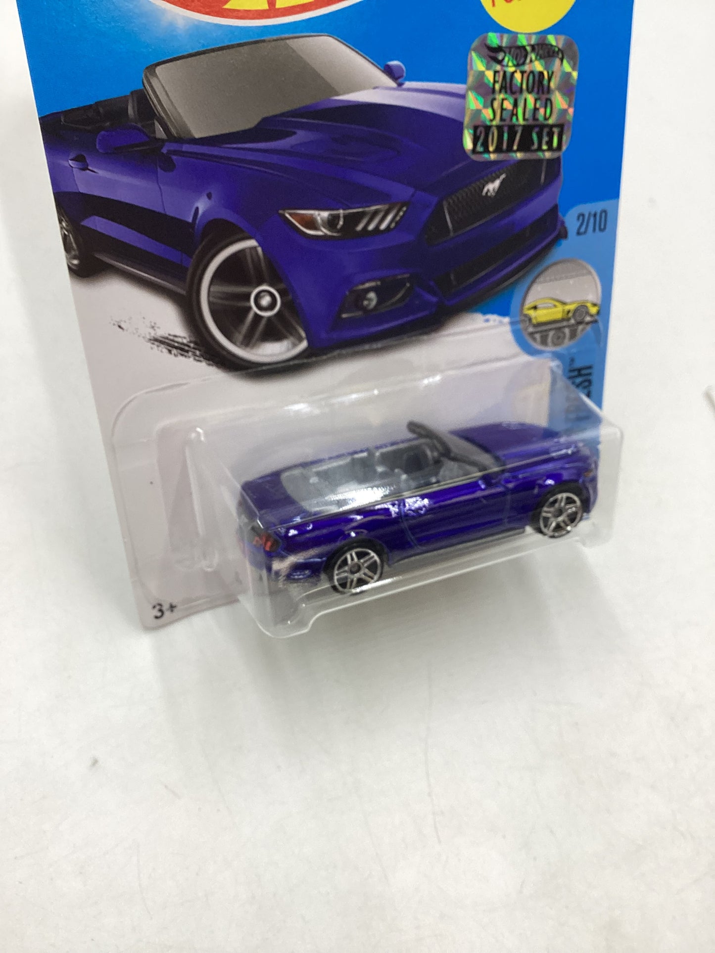 2017 Hot Wheels Factory Sealed #104 2015 Ford Mustang GT Convertible Blue 25E