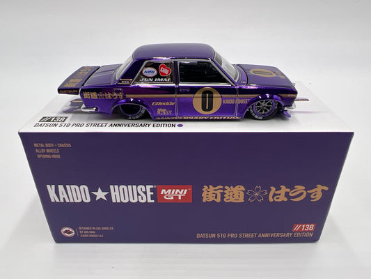 Mini GT Kaido House #138 Datsun 510 Pro Street Anniversary Edition Purple