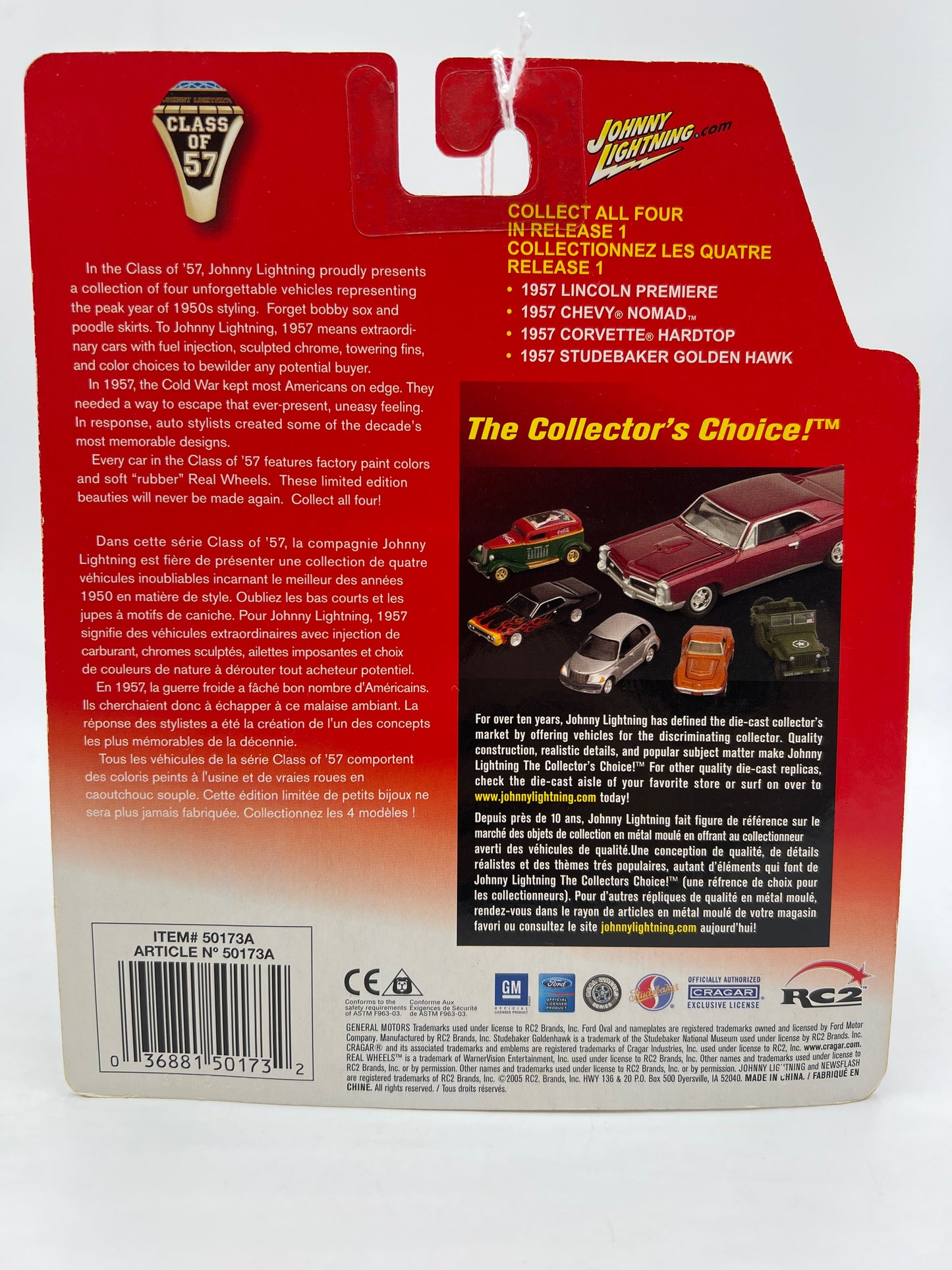 Johnny Lightning Class Of 57 #2 1957 Chevy Nomad Green 218B