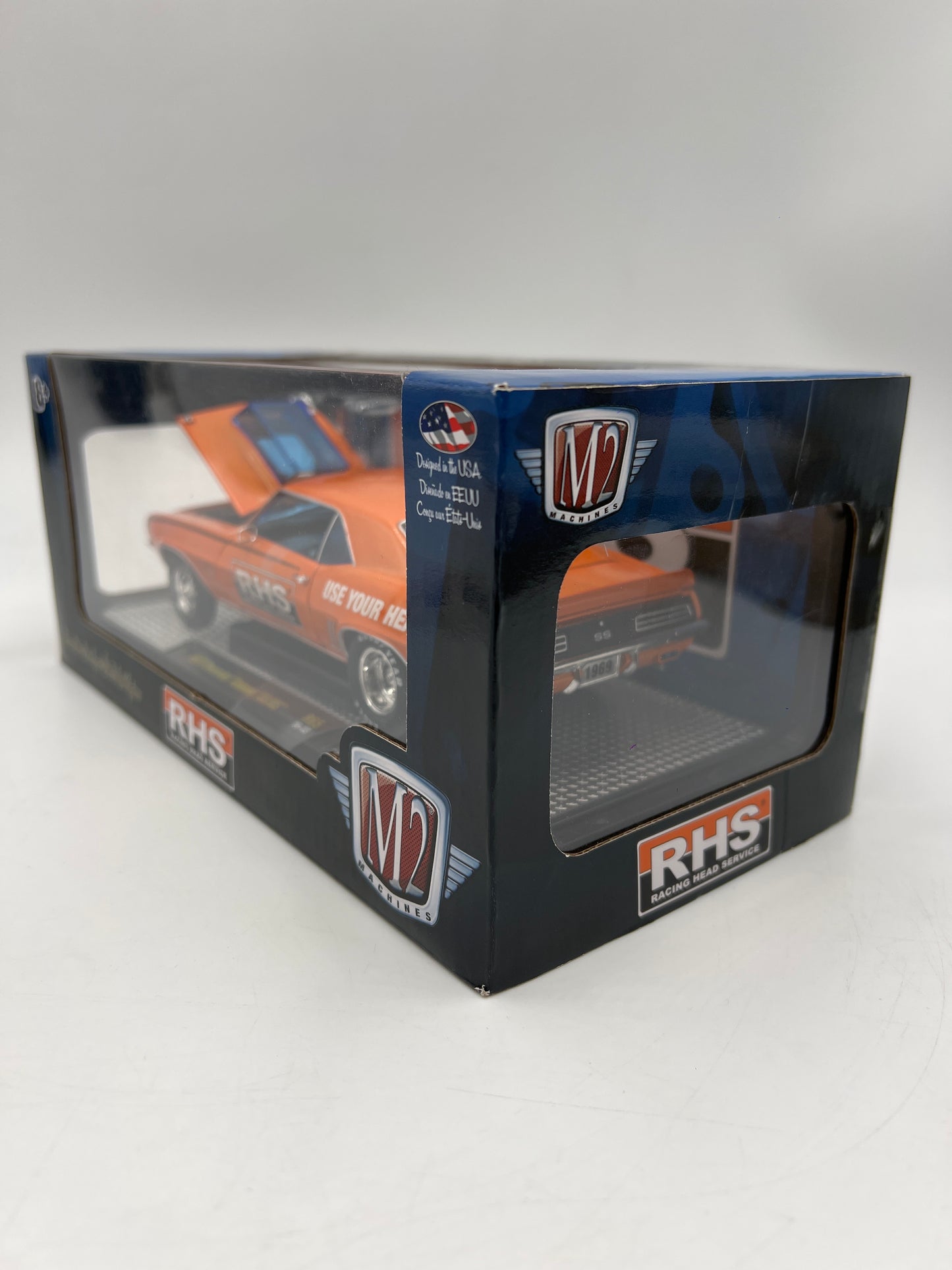 M2 Machines 1/24 Premium Edition RHS 1969 Chevrolet Camaro SS/RS Orange R65