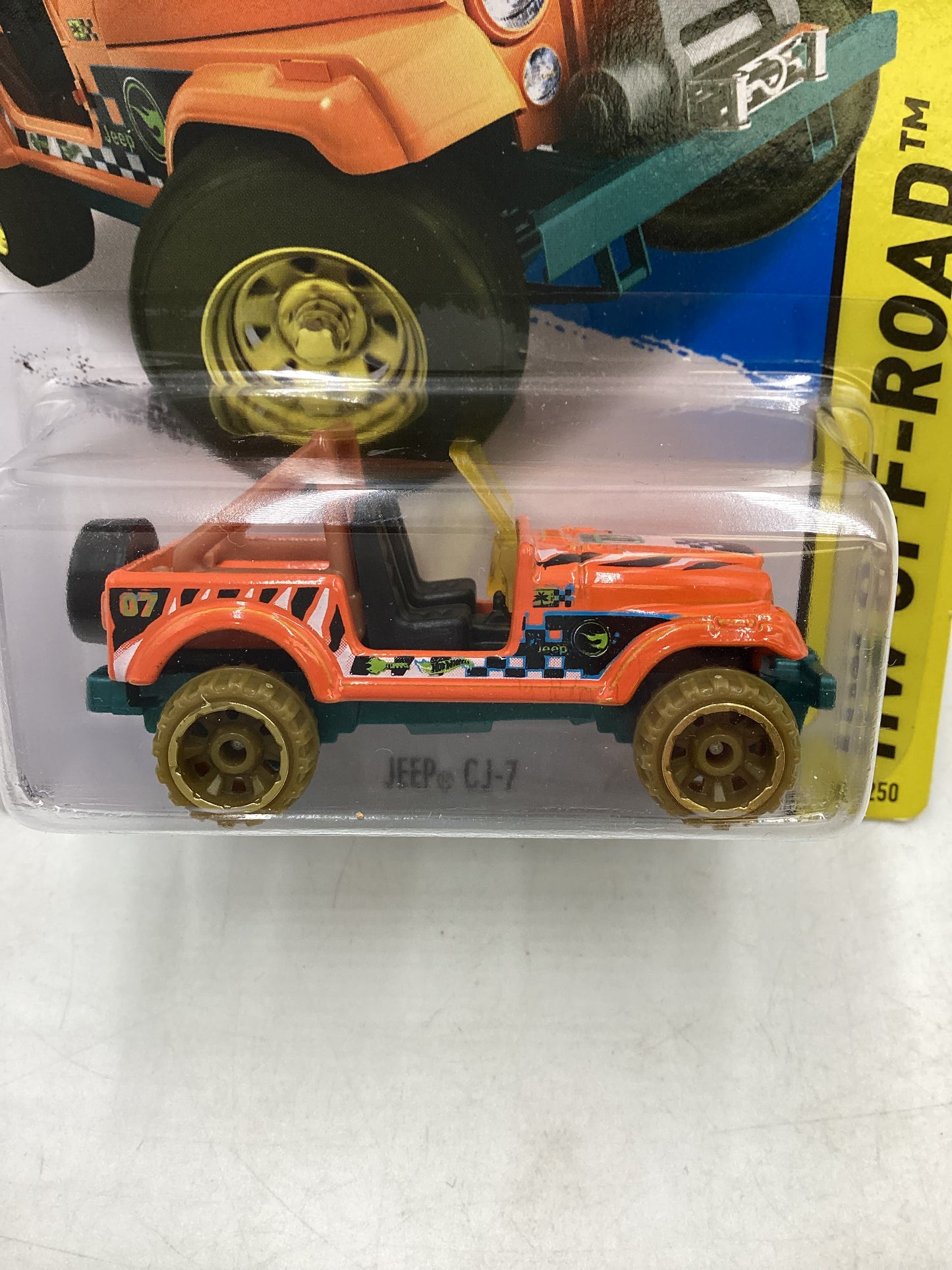 2015 Hot Wheels Treasure Hunt #101 Jeep CJ-7 Orange 277D