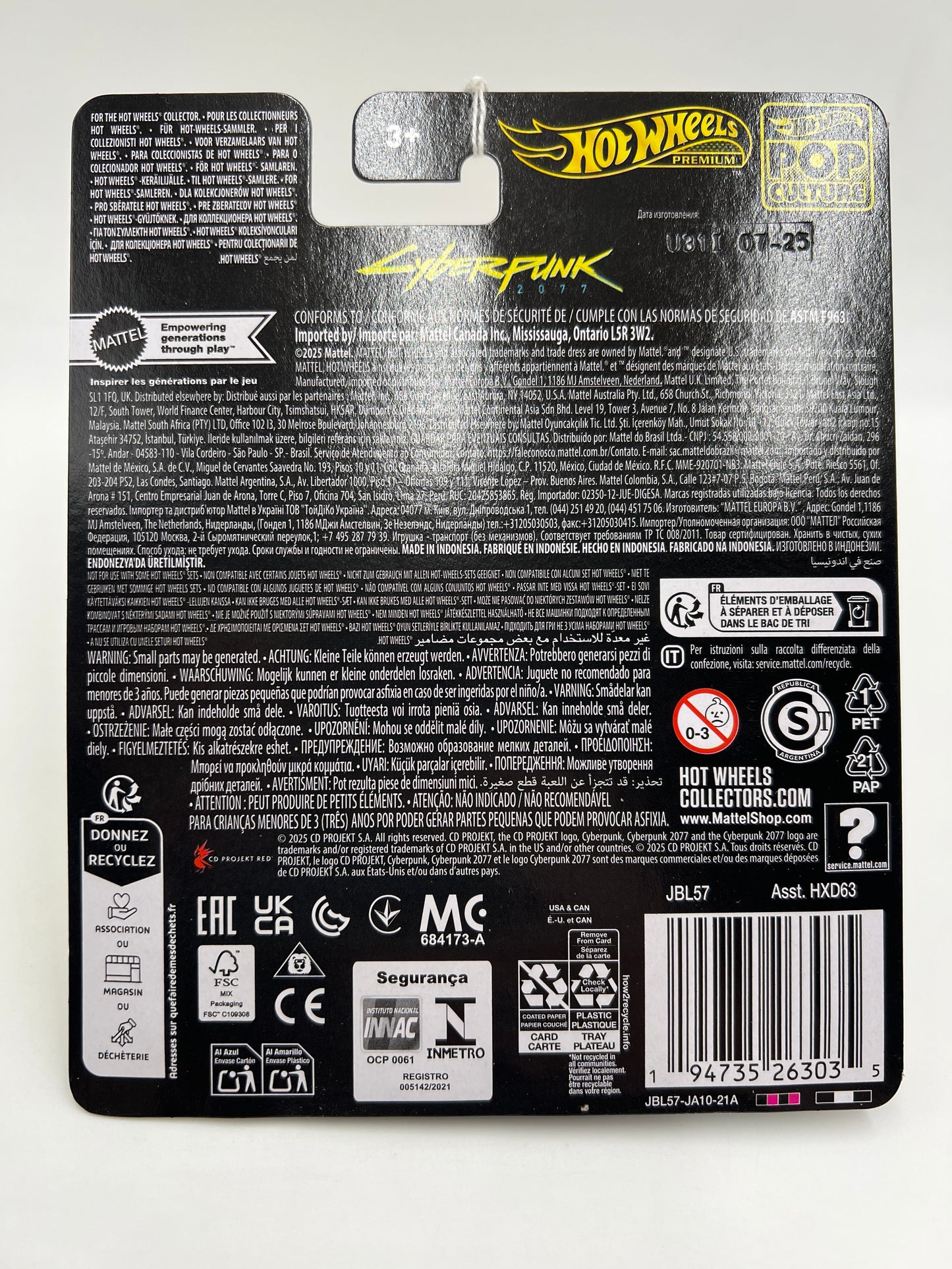 2025 Hot Wheels Premium Pop Culture Cyberpunk 2077 Quadra Turbo-R V-Tech 272F