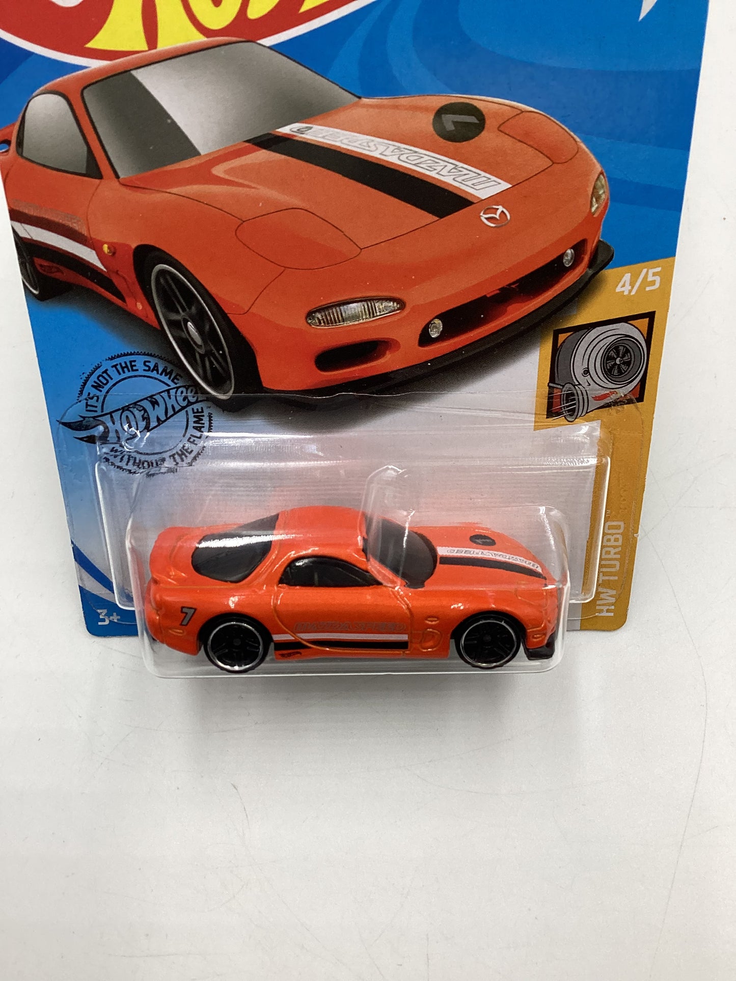 2020 Hot wheels Turbo #43 95 Mazda RX-7 Orange 86A