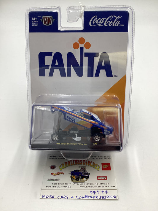 M2 MACHINES Fanta 1971 Dodge Challenger Funny Car Blue A35