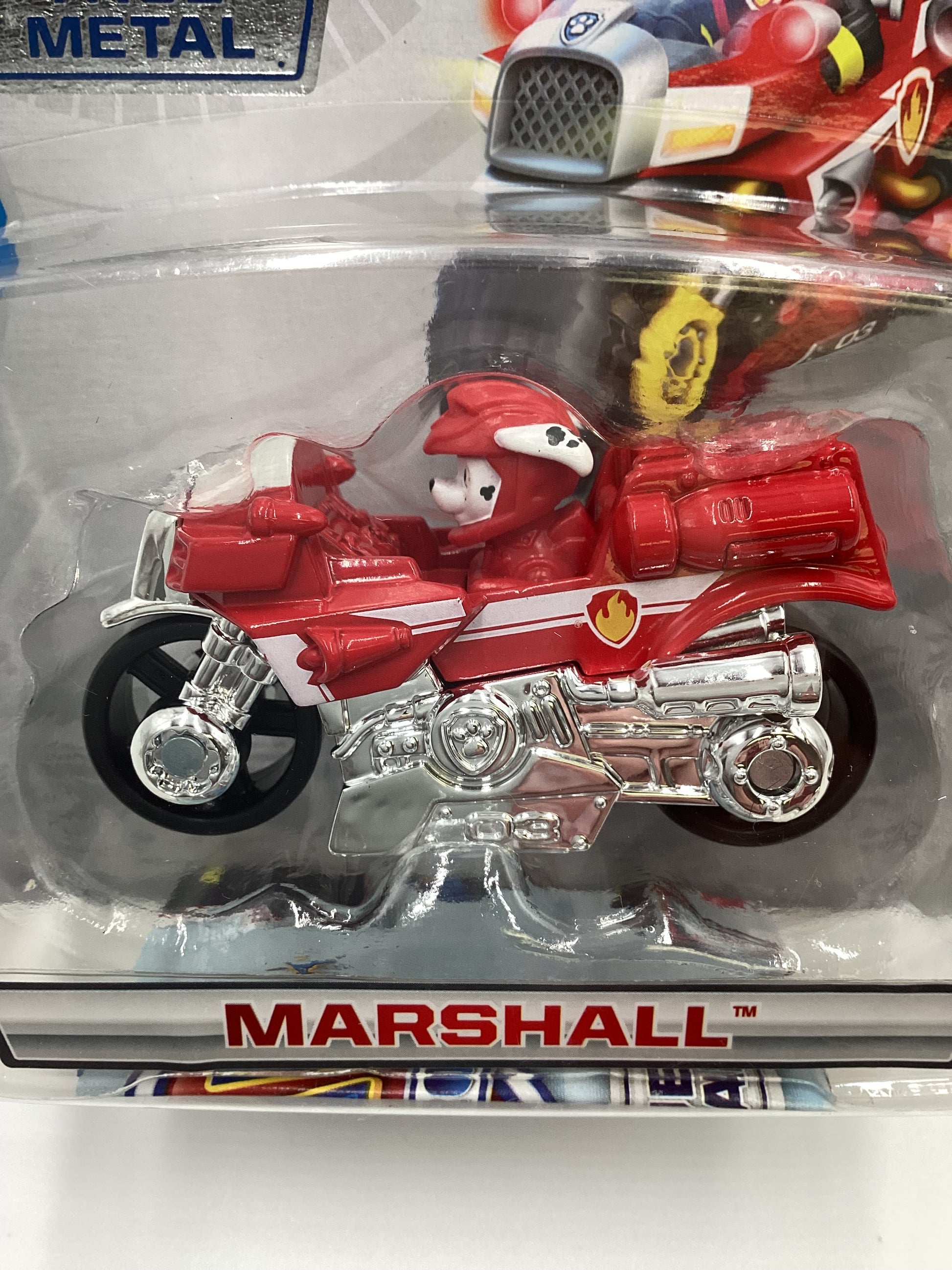 Nickelodeon Paw Patrol Moto Pups Marshall Chrome Engine True Metal