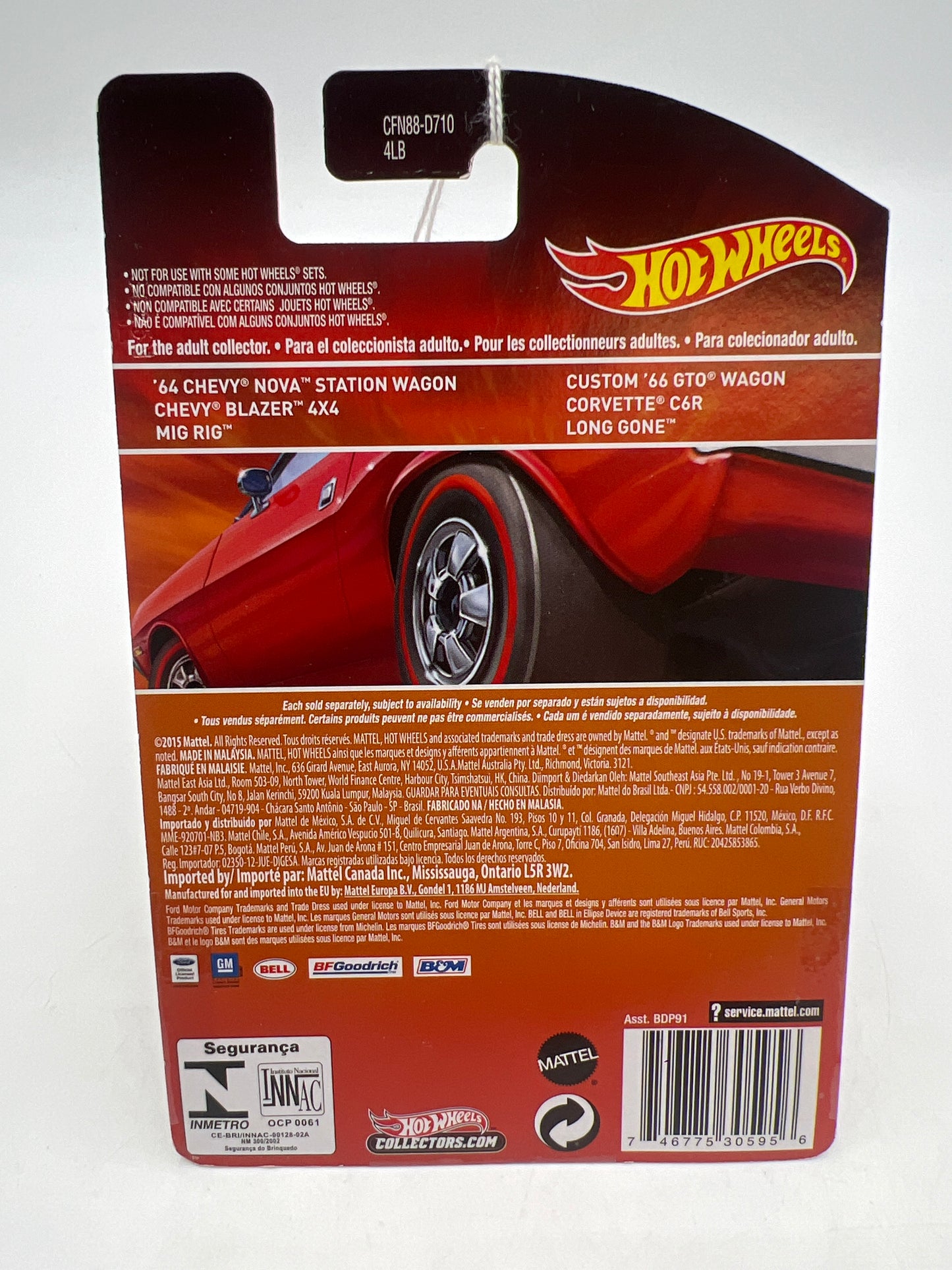 Hot Wheels 2016 Redline Series Corvette C6R #17 158C