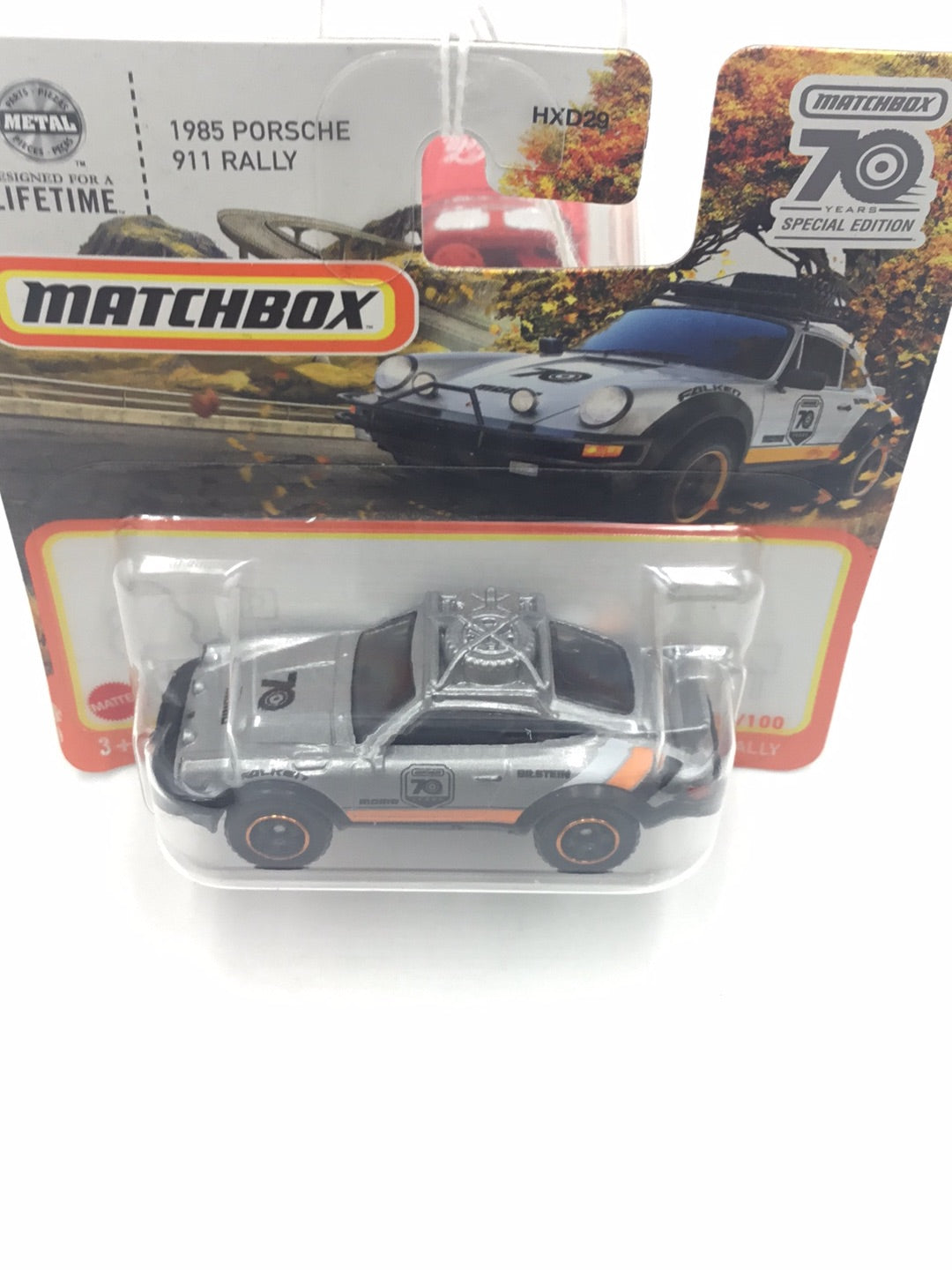 Matchbox #80 1985 Porsche 911 Rally SC Short Card 99i