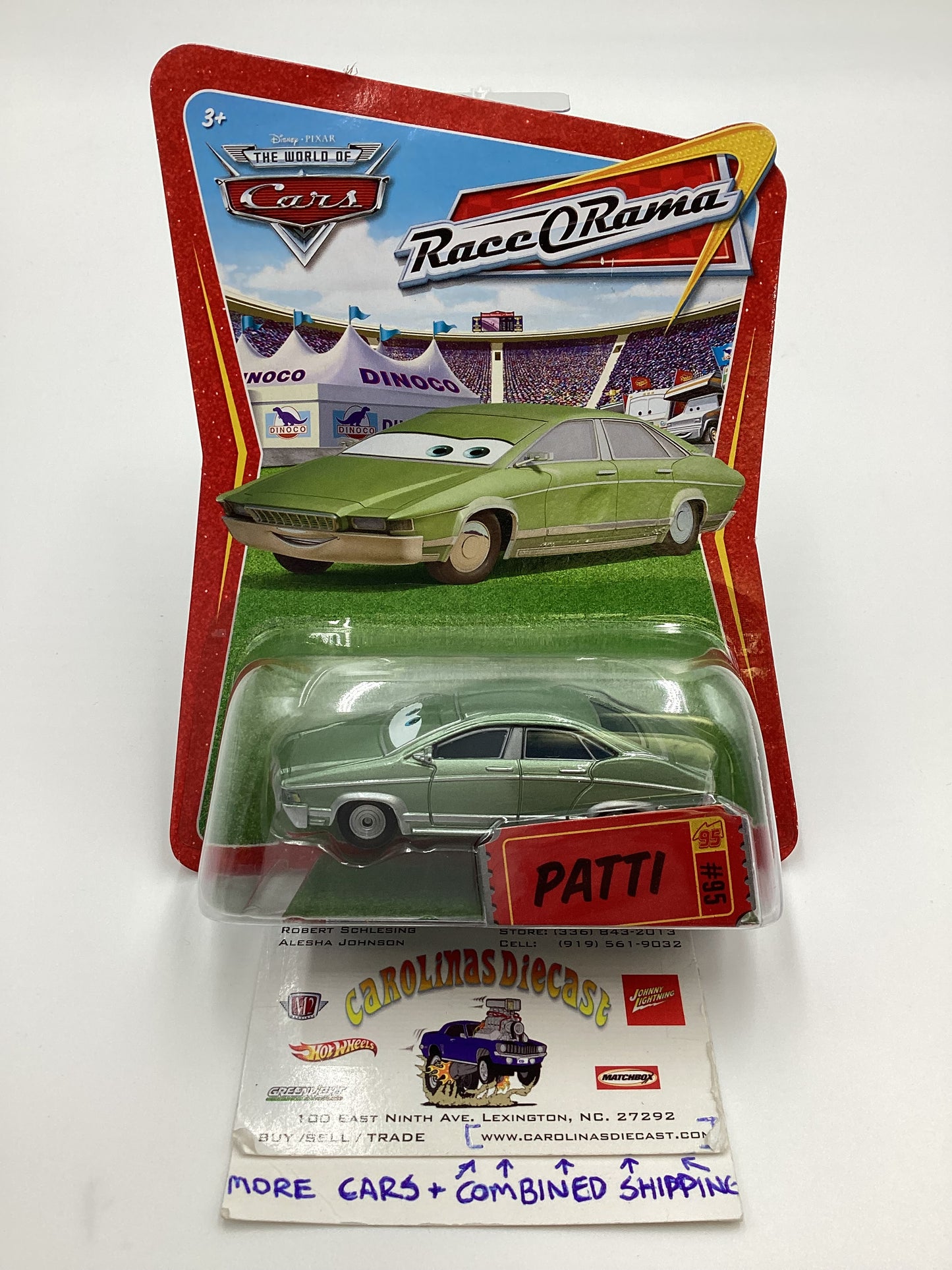 Disney Pixar Cars Race O Rama #95 Patti Green 140F