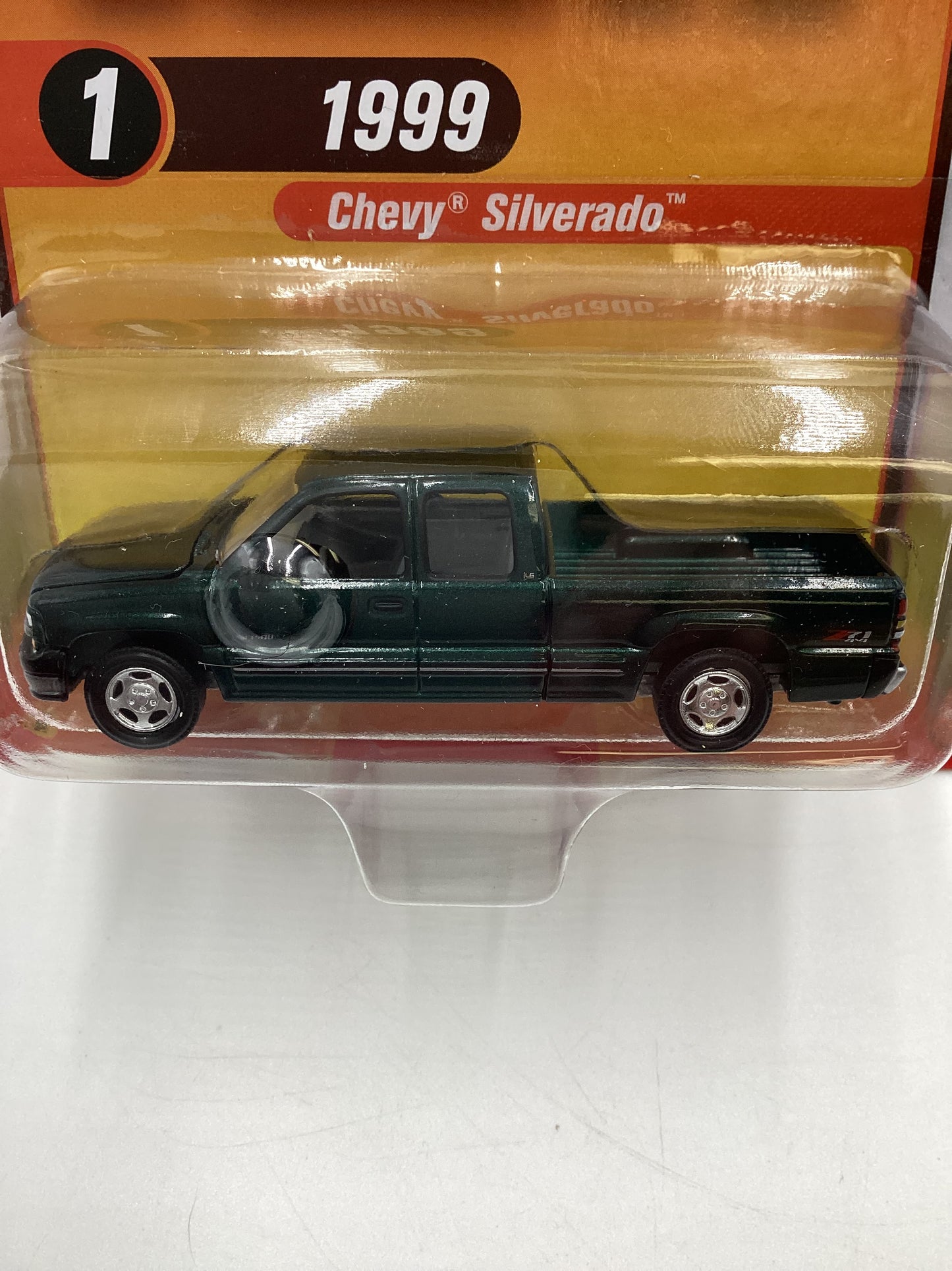 Racing Champions Mint #1 Release 1 Version A 1999 Chevy Silverado Green