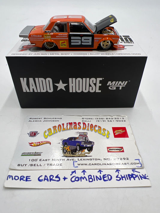 Mini GT Kaido House #004 Datsun 510 Pro Street SK510 Orange