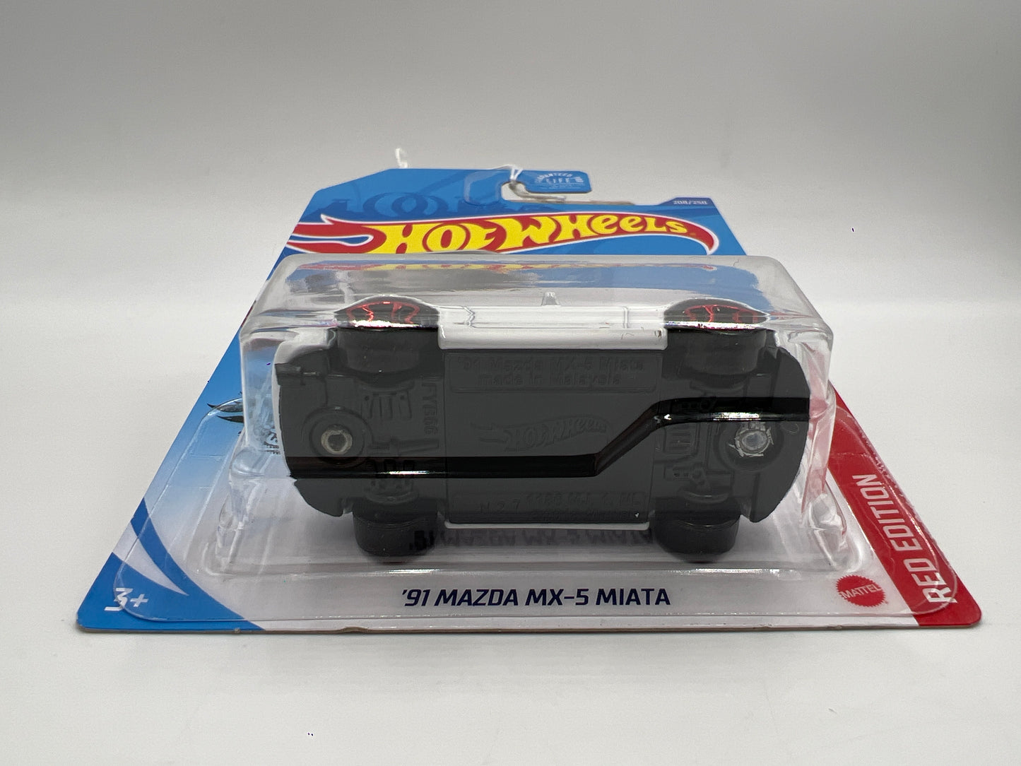 2020 Hot Wheels Target Exclusive Red Edition #208 91 Mazda MX-5 Miata White 148A