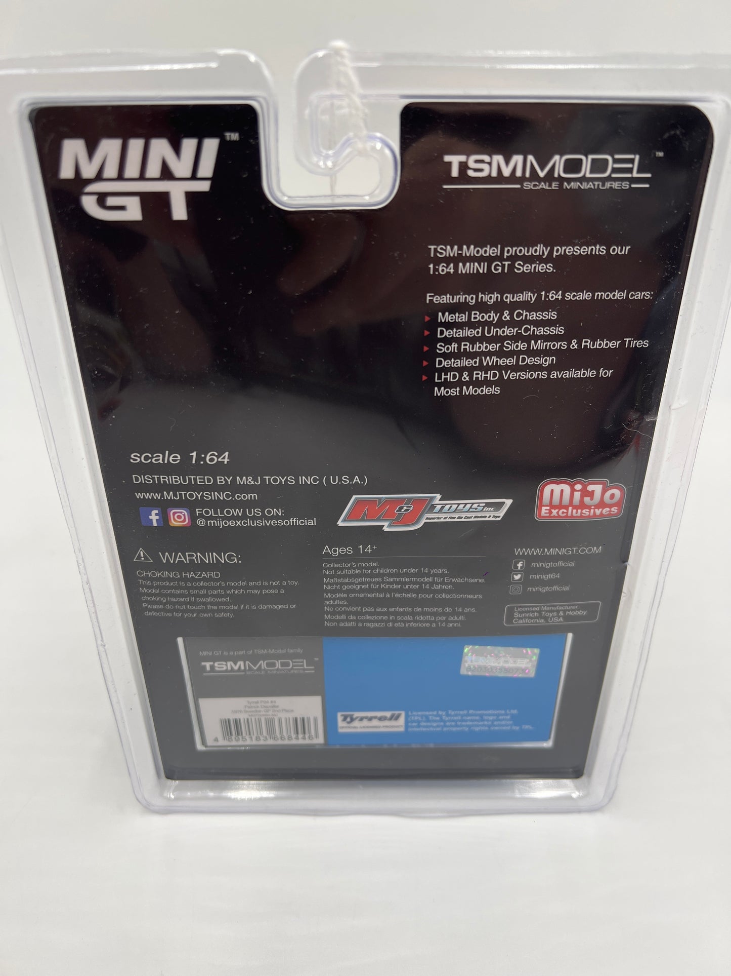 Mini GT Mijo Exclusives #584 Tyrell P34 #4 Patrick Depailler Blue