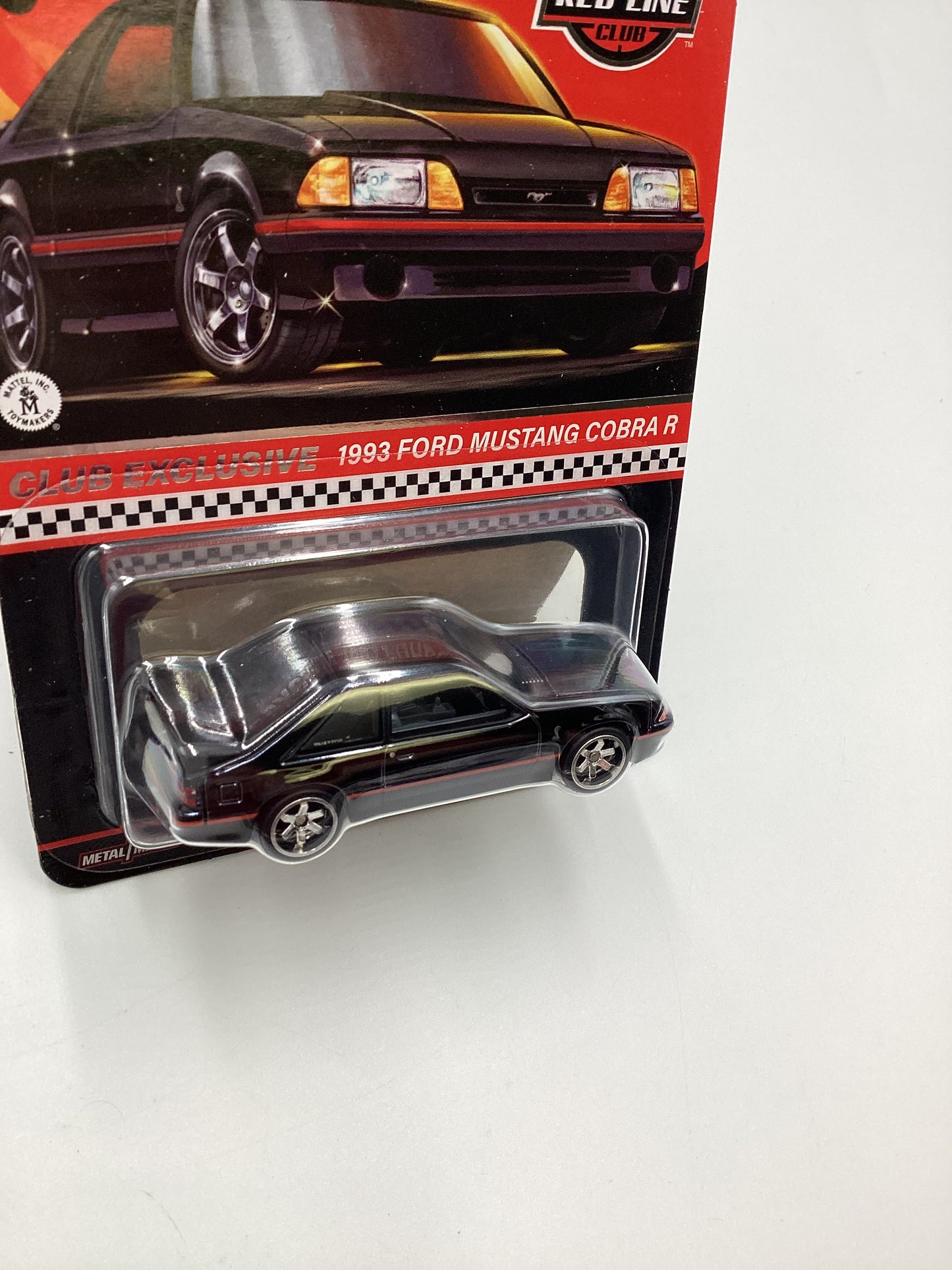 2023 Hot Wheels RLC Club Exclusive 1993 Ford Mustang Cobra R Black Exclusive W/Patch and Button