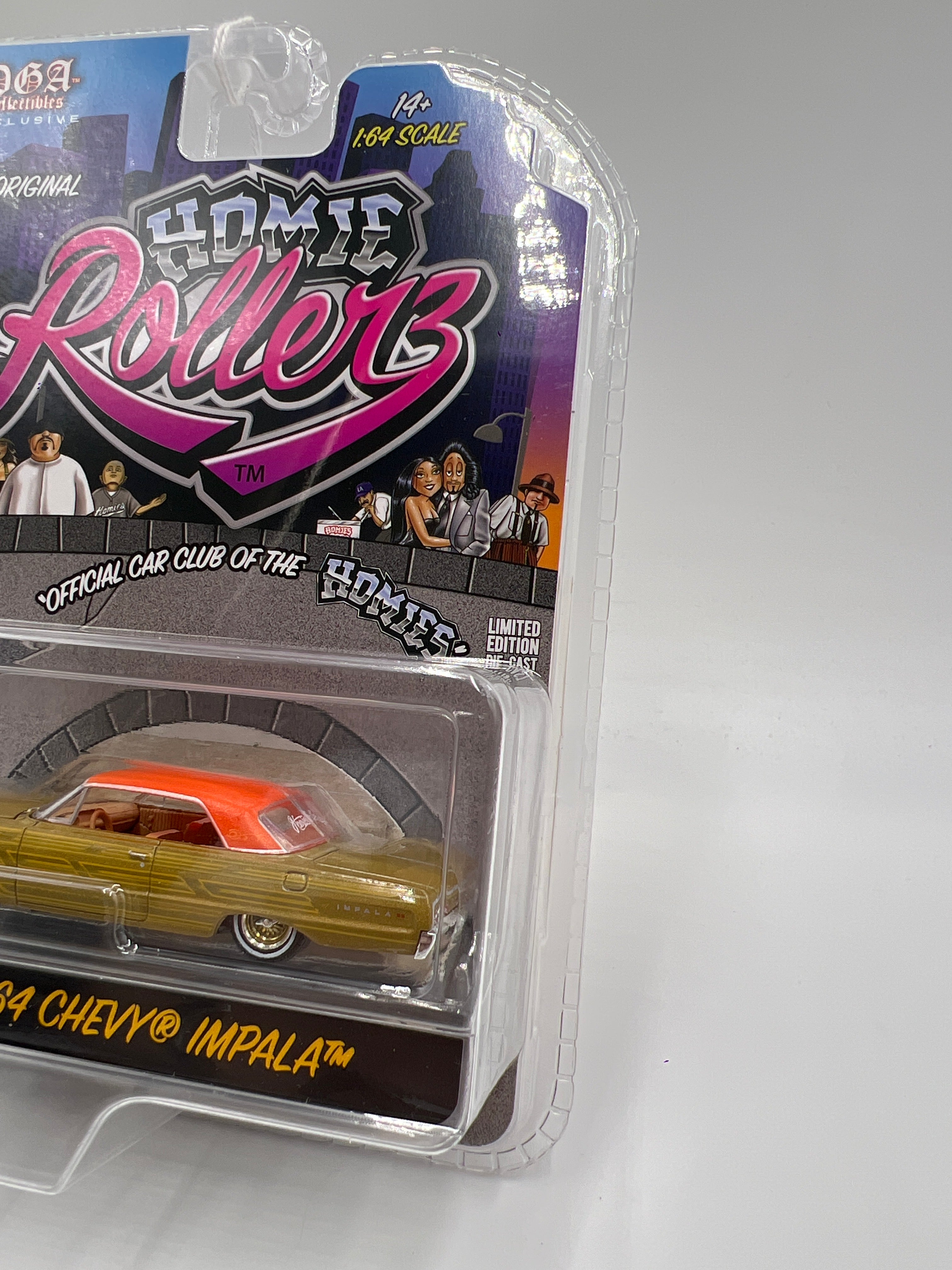 Greenlight x DGA Homie Rollerz CHASE 64 Chevy Impala Gold & Estilo