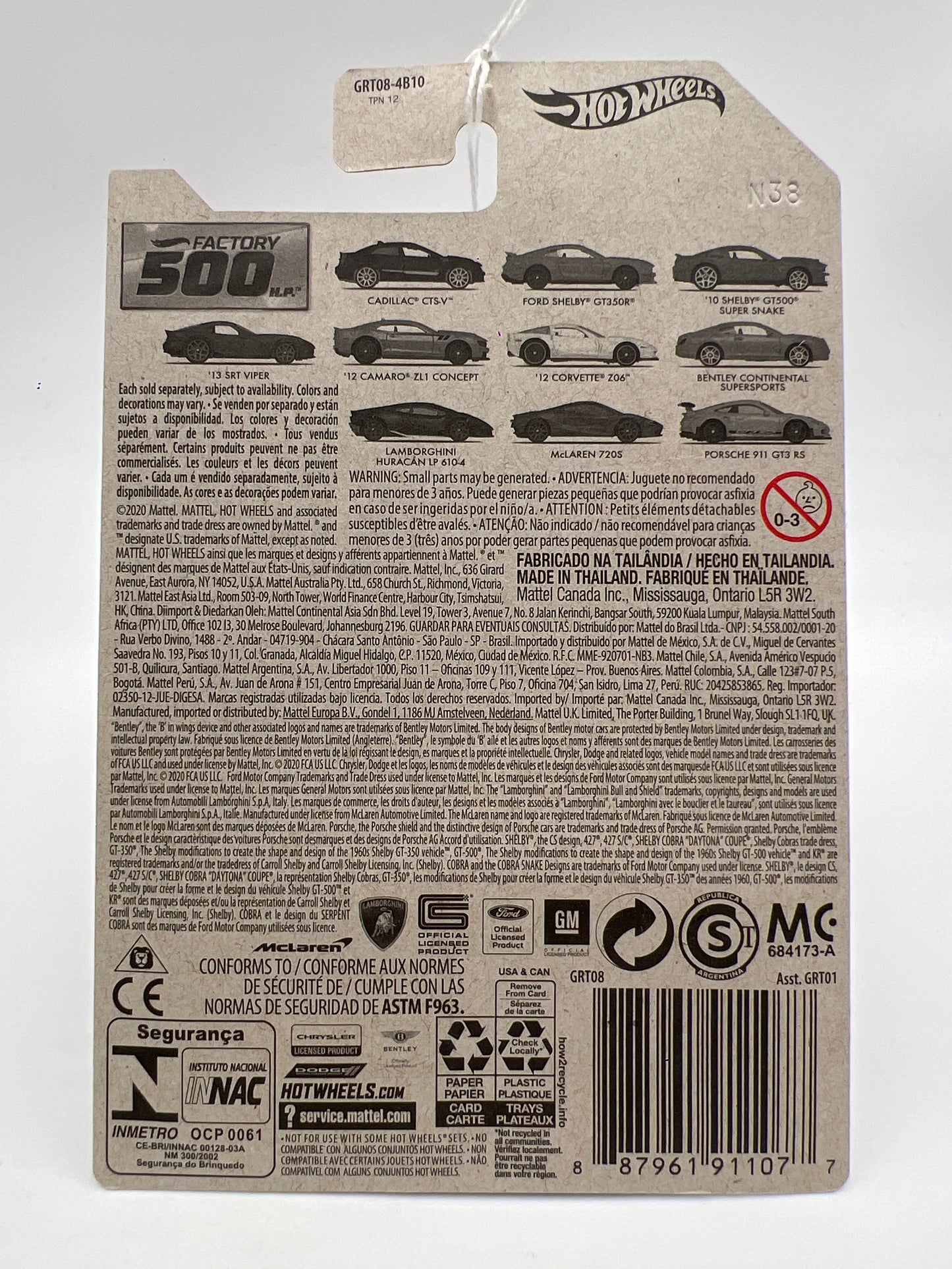 Hot Wheels Factory 500 HP #7 13 Dodge SRT Viper Red 152F