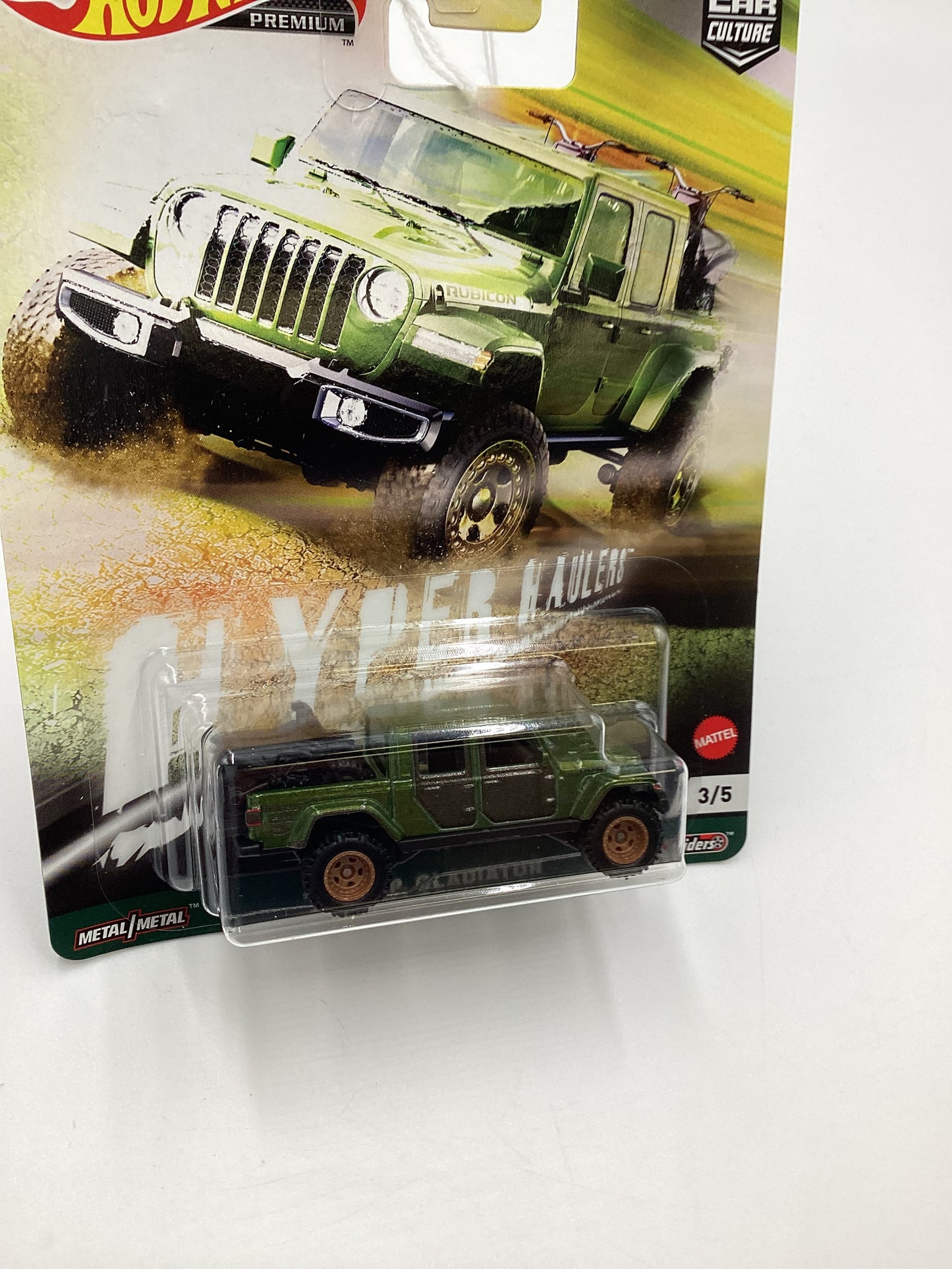 2021 Hot wheels Premium Hyper Haulers #3 20 Jeep Gladiator Green 245E