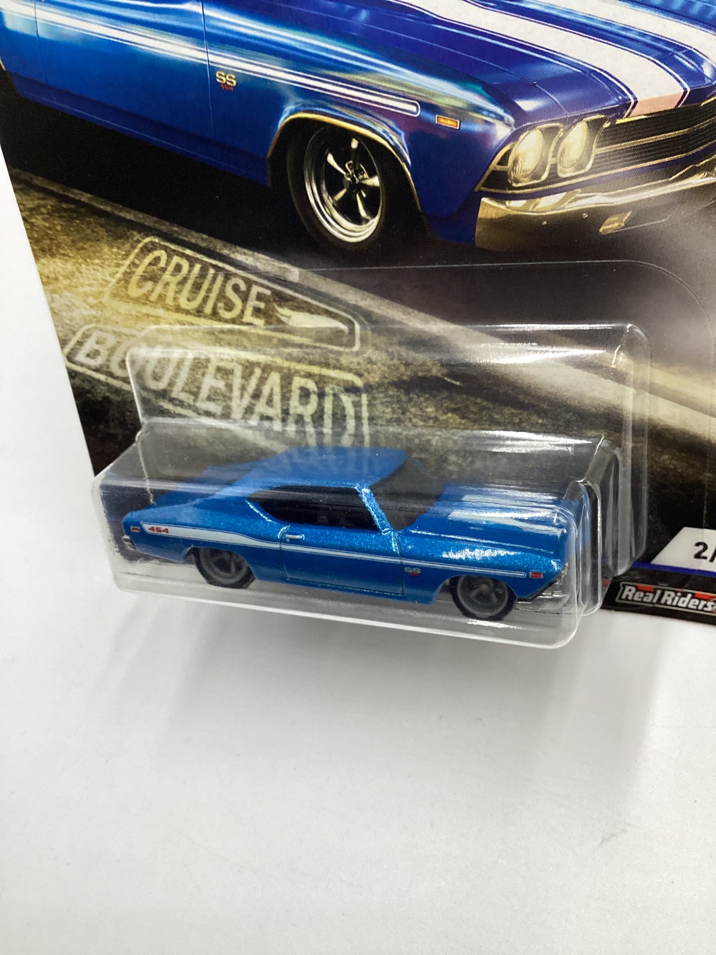Hot Wheels Car Culture Cruise Boulevard 69 Chevelle SS 396 Blue 252C