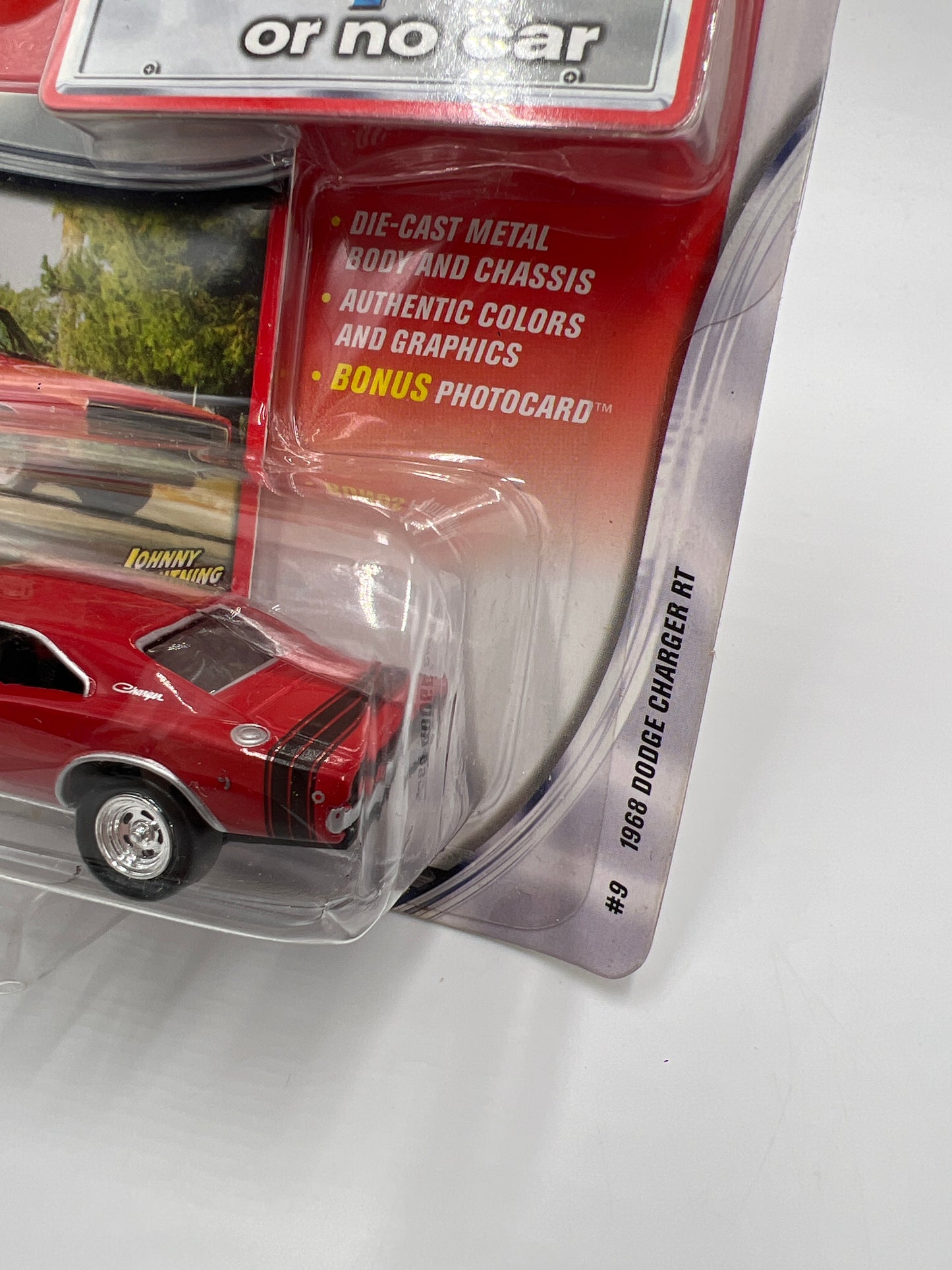 Johnny Lightning Mopar Or No Car #9 1968 Dodge Charger RT Red 219D