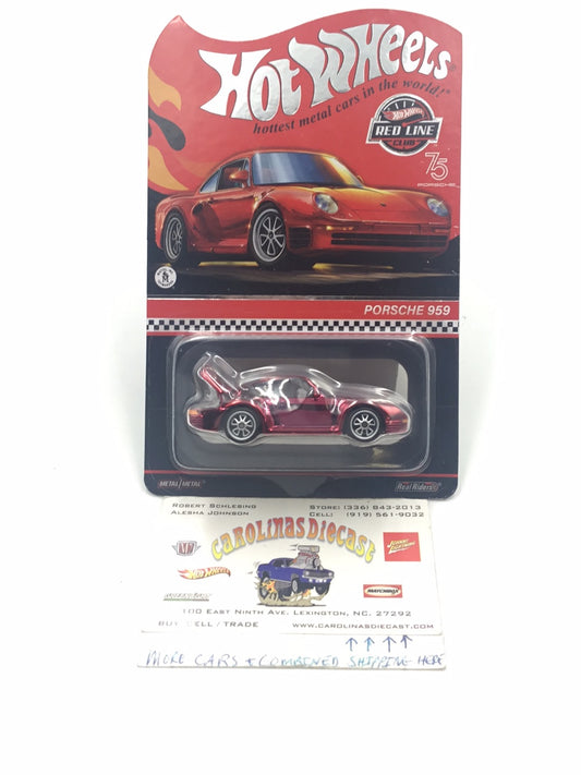 Hot wheels redline club Porsche 959 with protector