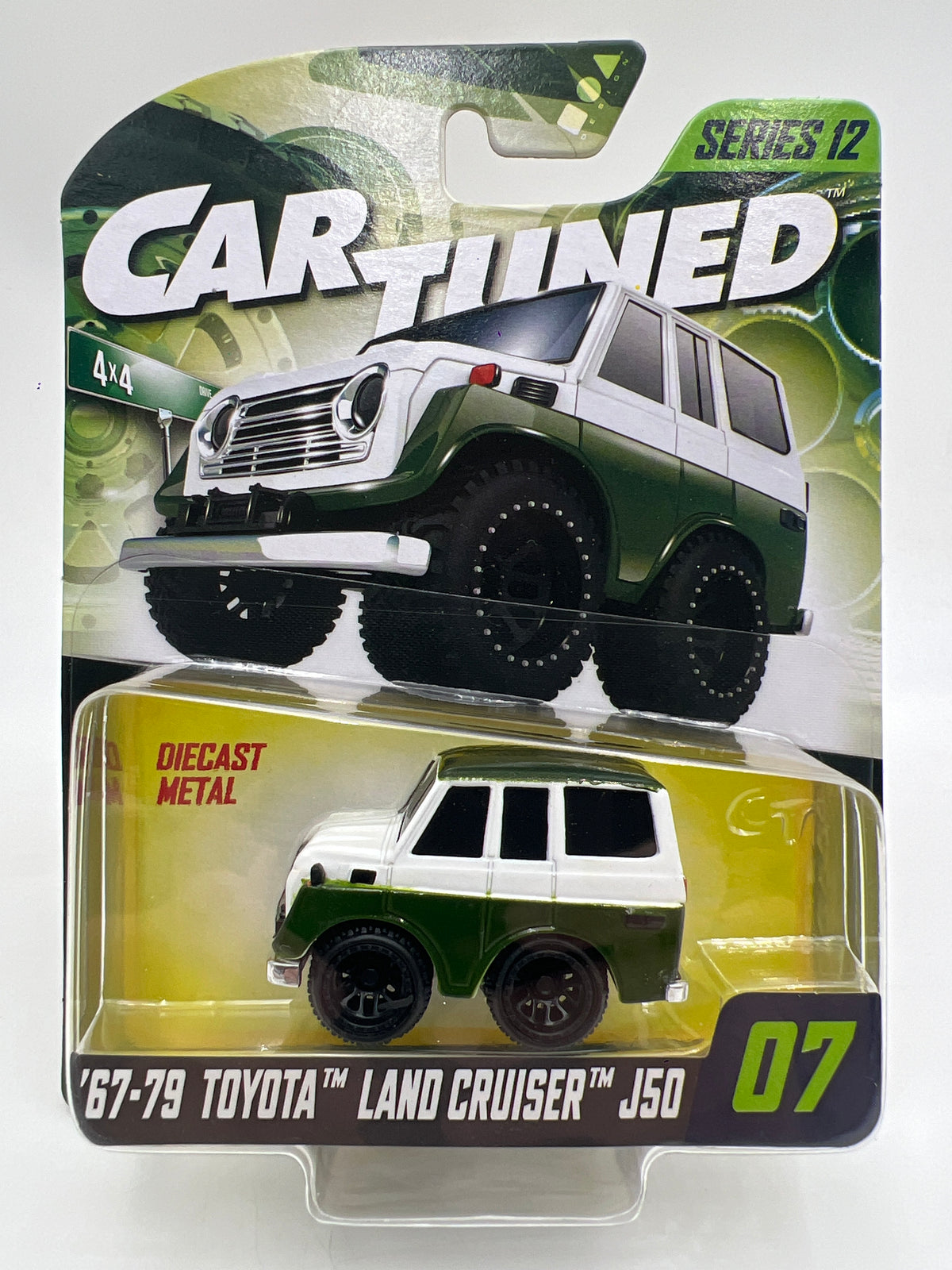 MGA Car Tuned Mainline Series 12 #7 67-69 Toyota Land Cruiser J50 Green/White