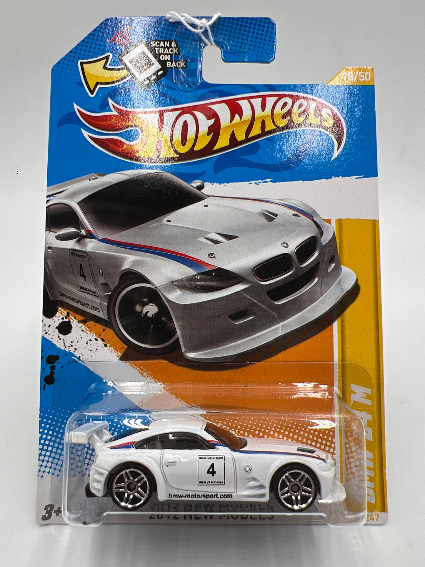 2012 Hot Wheels New Models #18 BMW Z4 M White 106C