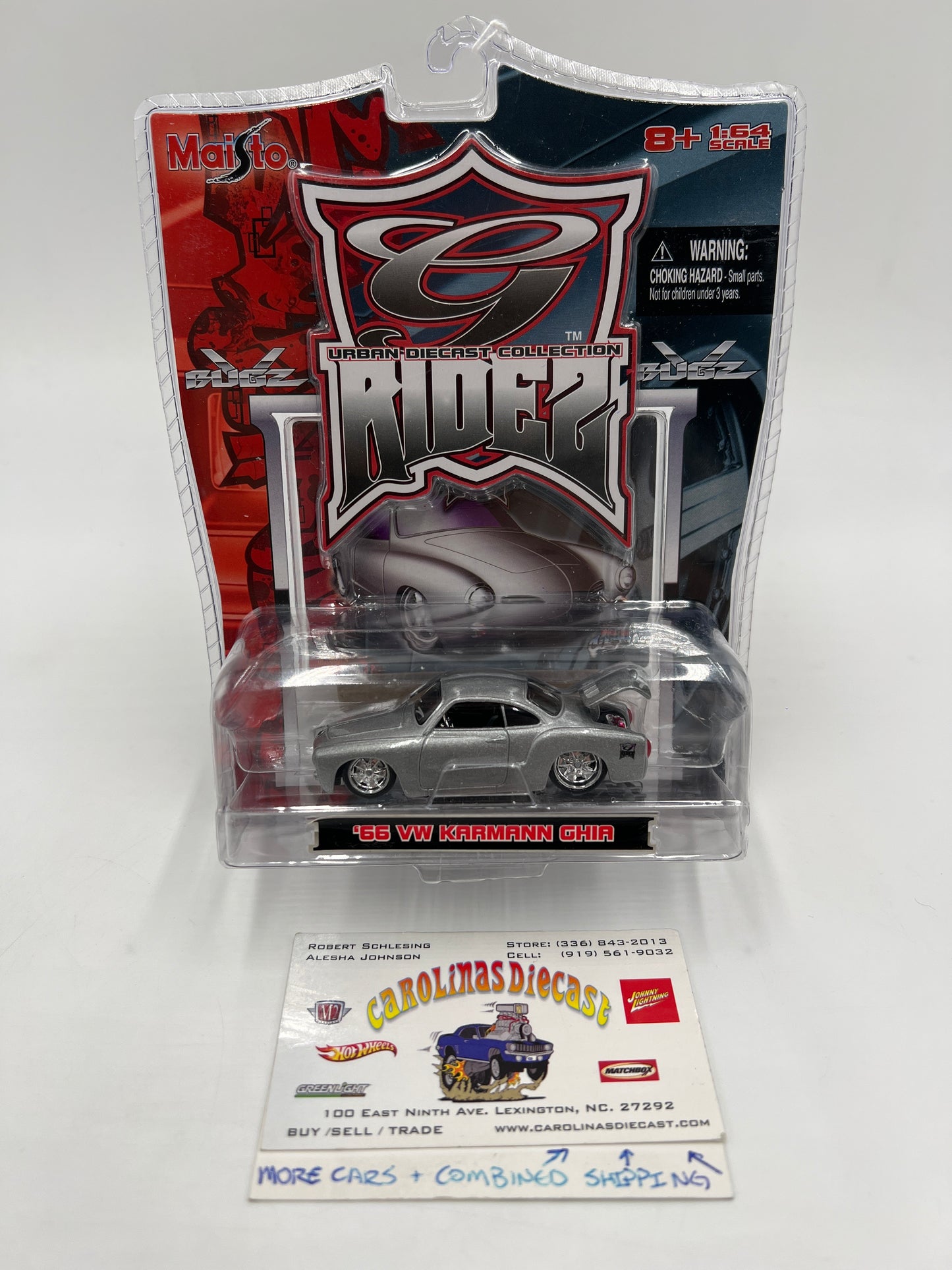 Maisto G Ridez 66 VW Karmann Ghia Silver SR