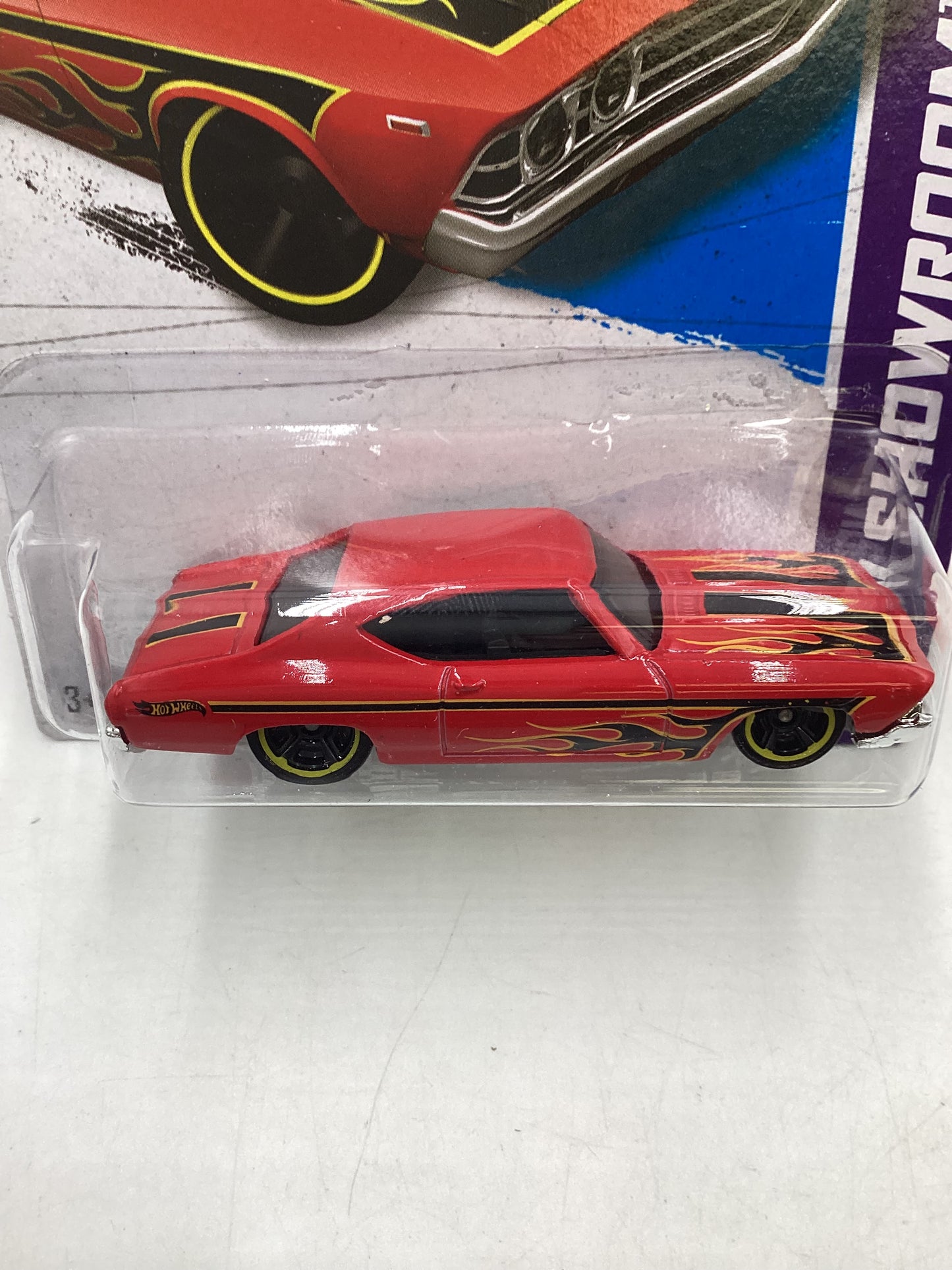 2013 Hot Wheels #214 69 Chevelle SS 396 Red 1C