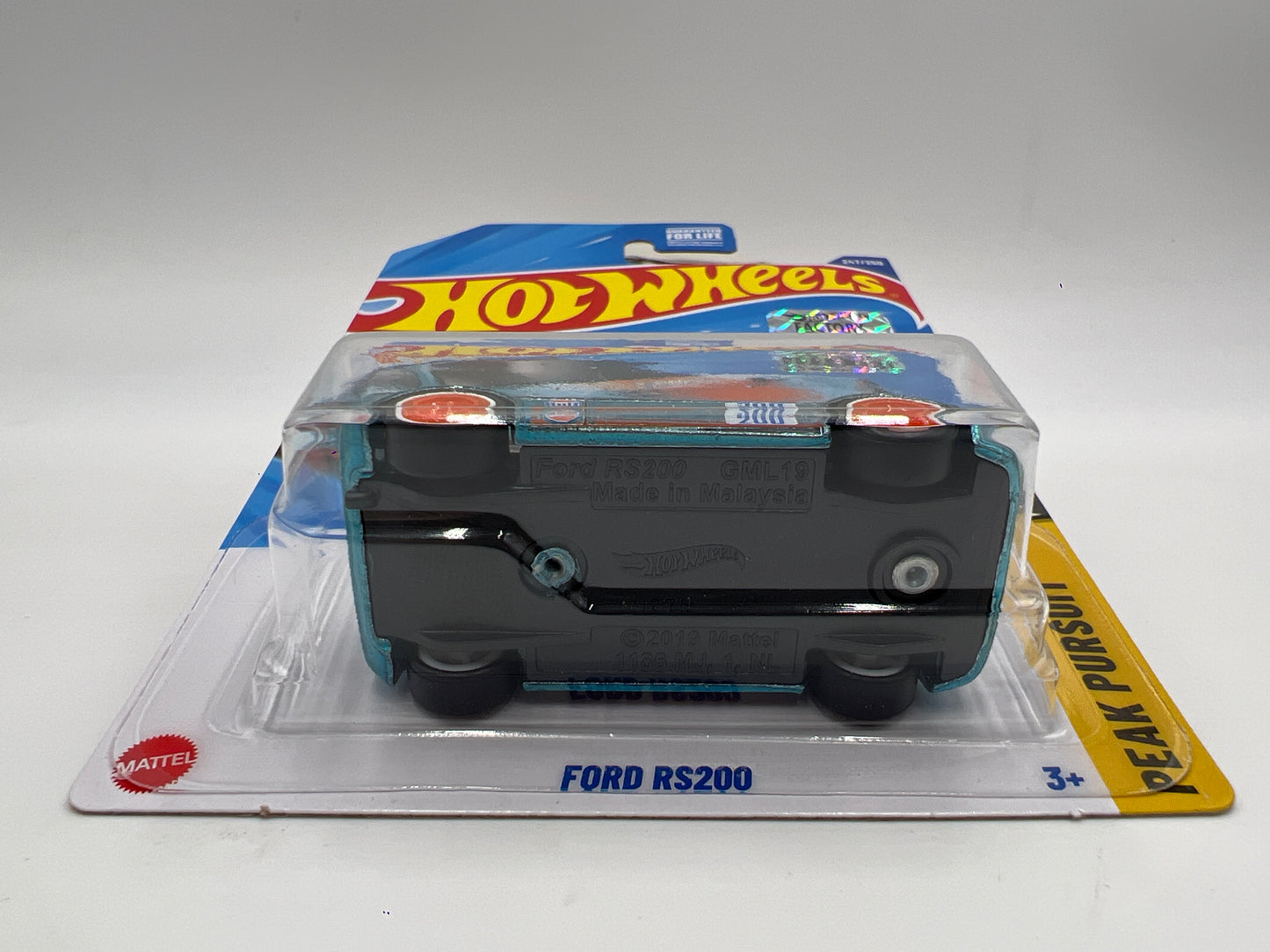 2025 Hot Wheels Factory Sealed Super Treasure Hunt #247 Ford RS200 Gulf Blue W/Protector J Hook Crease