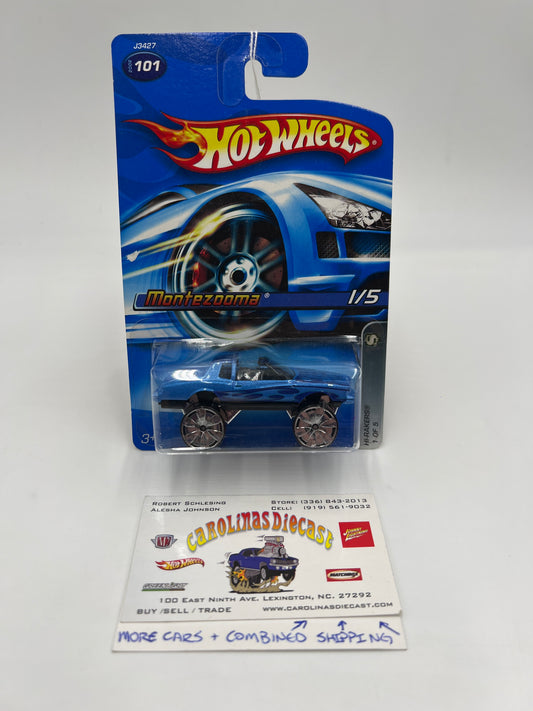 2006 Hot Wheels #101 Hi-Rakers Montezooma Blue 56A