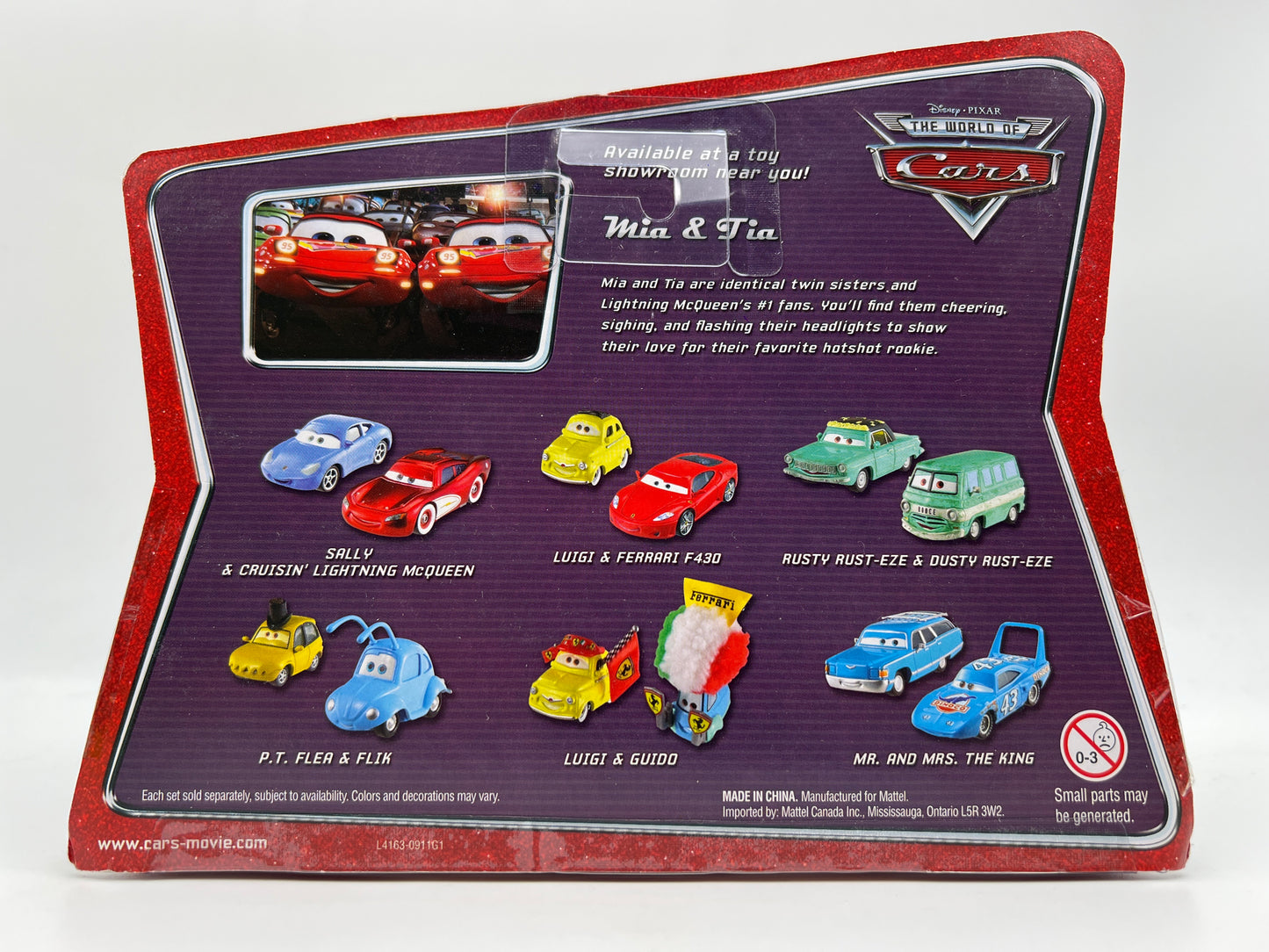 Disney Pixar The World Of Cars 2 Pack Movie Moments Mia & Tia