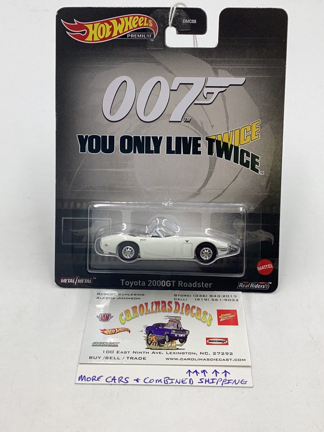 Hot Wheels 007 You only live twice Toyota 2000GT Roadster 268H