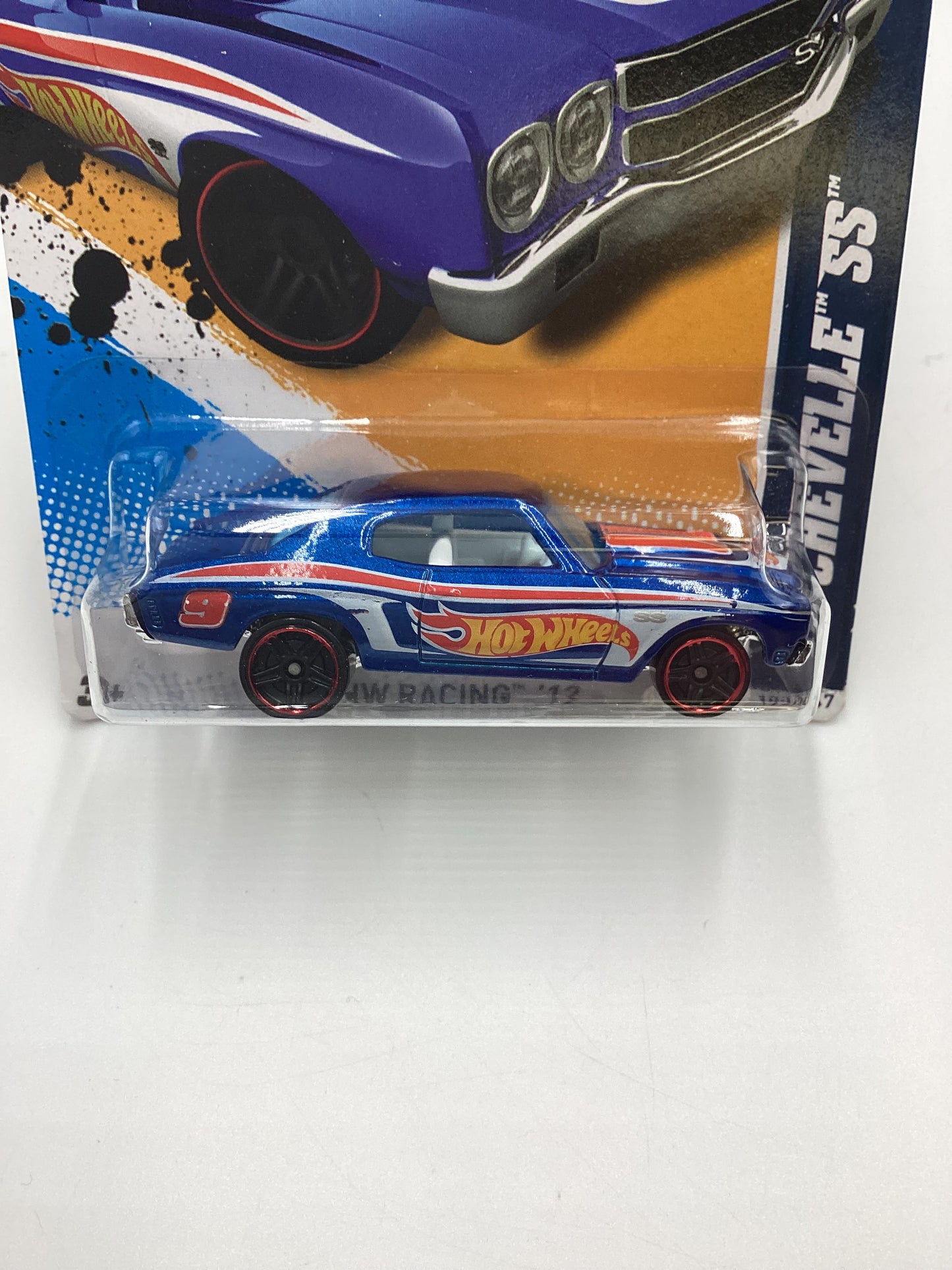 2012 Hot Wheels Racing #172 70 Chevelle SS Blue 10G