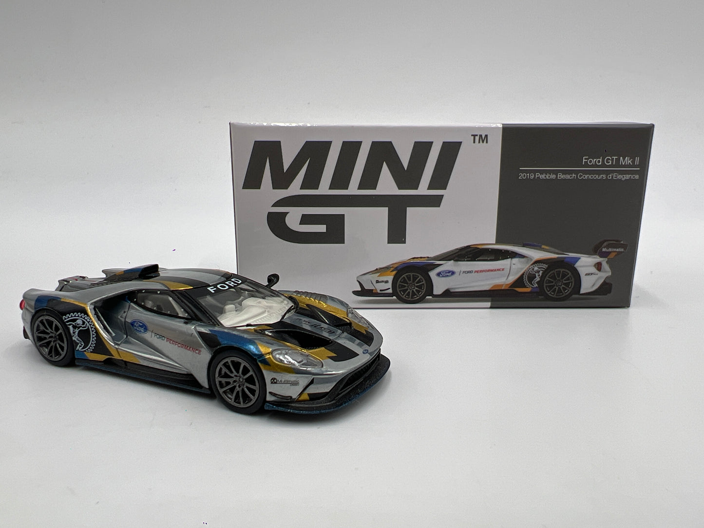 Mini GT Mijo Exclusives USA Exclusive #293 CHASE Ford GT Mk II 2019 Pebble Beach Concours d-Elegance Loose VHTF See Desc