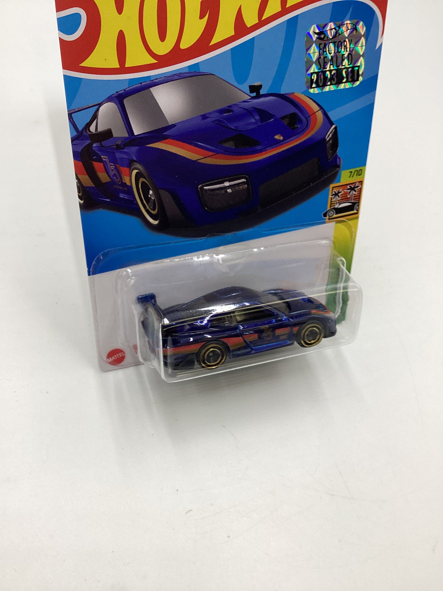 2023 Hot Wheels Super Treasure Hunt #223 Porsche 935 Blue Factory Sealed W/ Protector