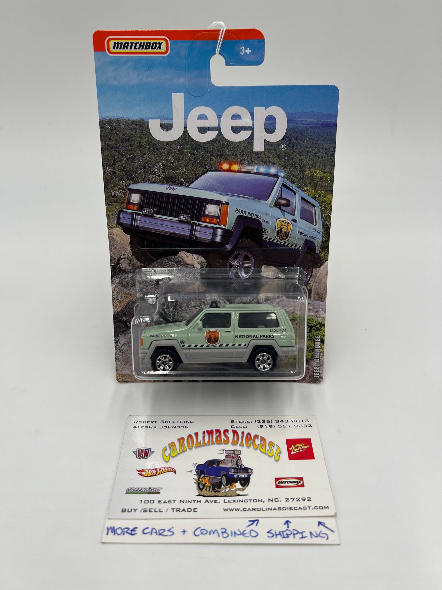Matchbox Jeep Series Jeep Cherokee National Parks Park Patrol Green