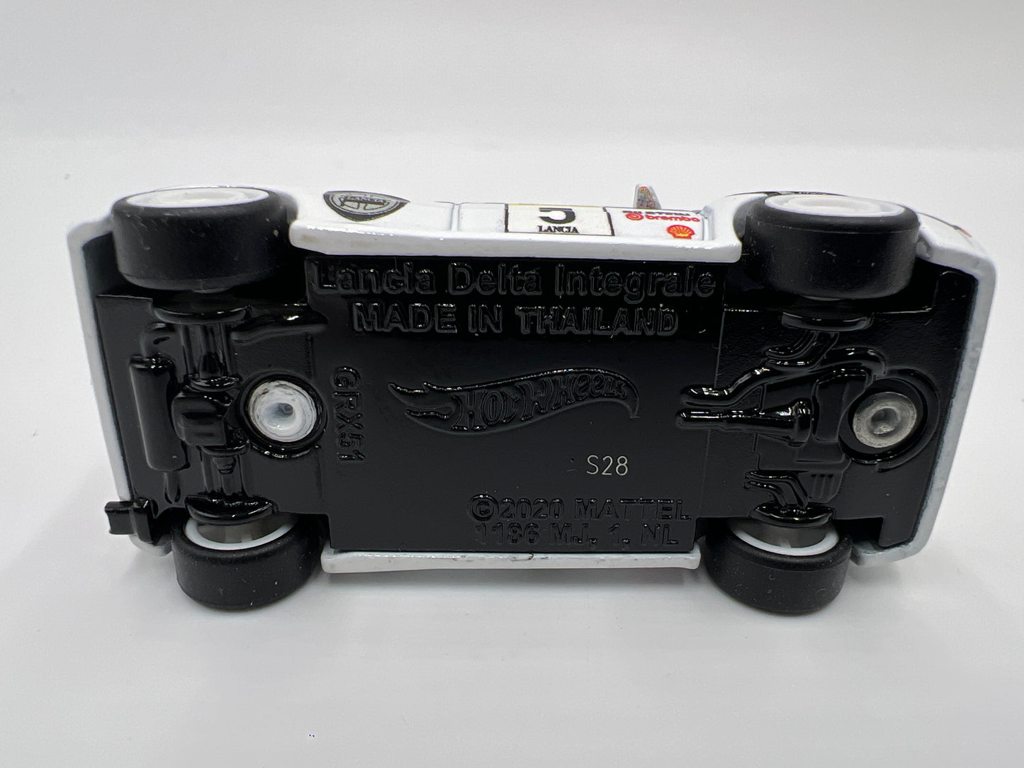 Hot Wheels 1/64 Premium Diorama Set Lancia Delta Integrale White Loose