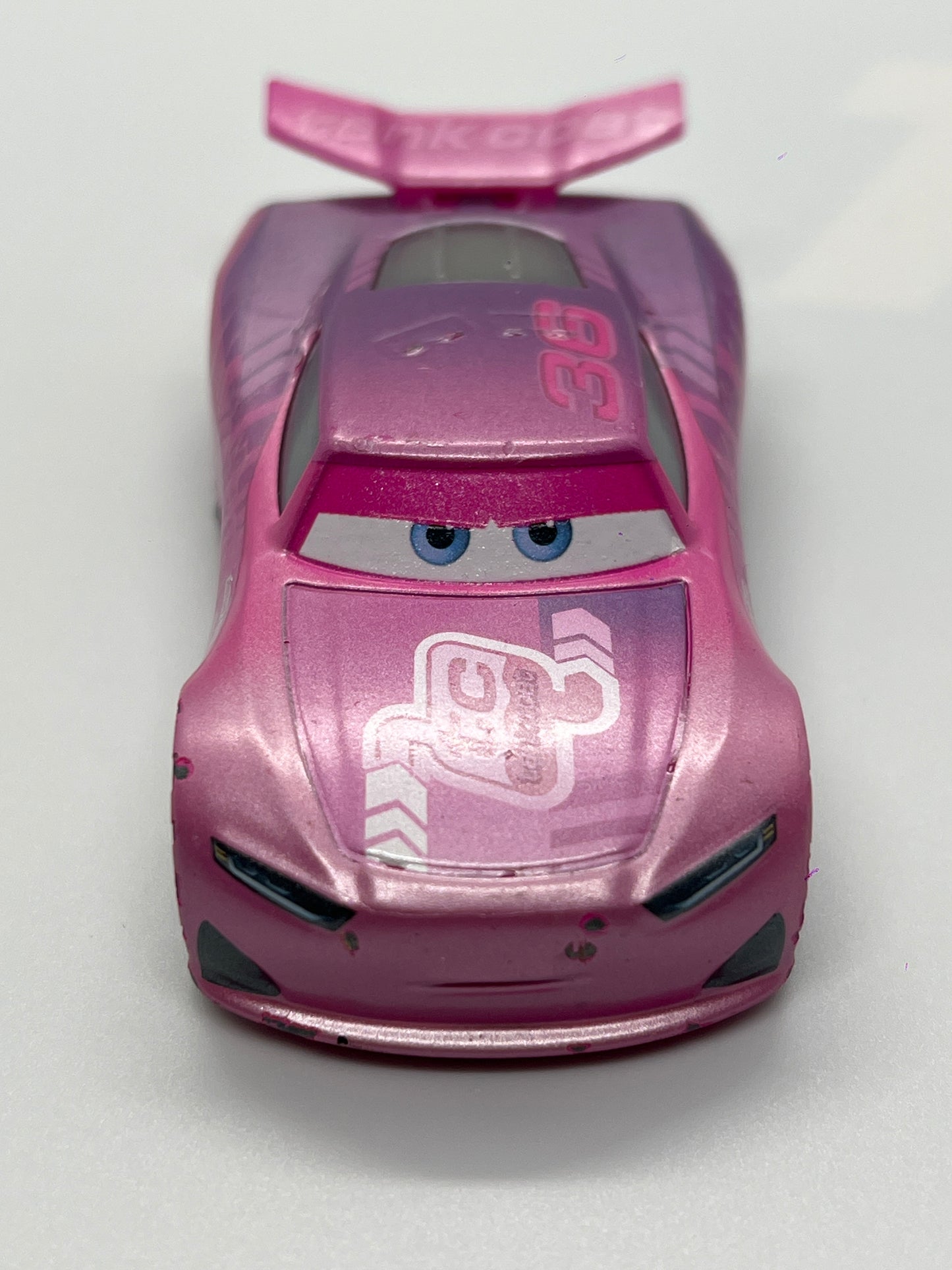 Disney Pixar Cars Fireball Beach Racers #36 Rich Mixon Tank Coat Pink Loose Chips