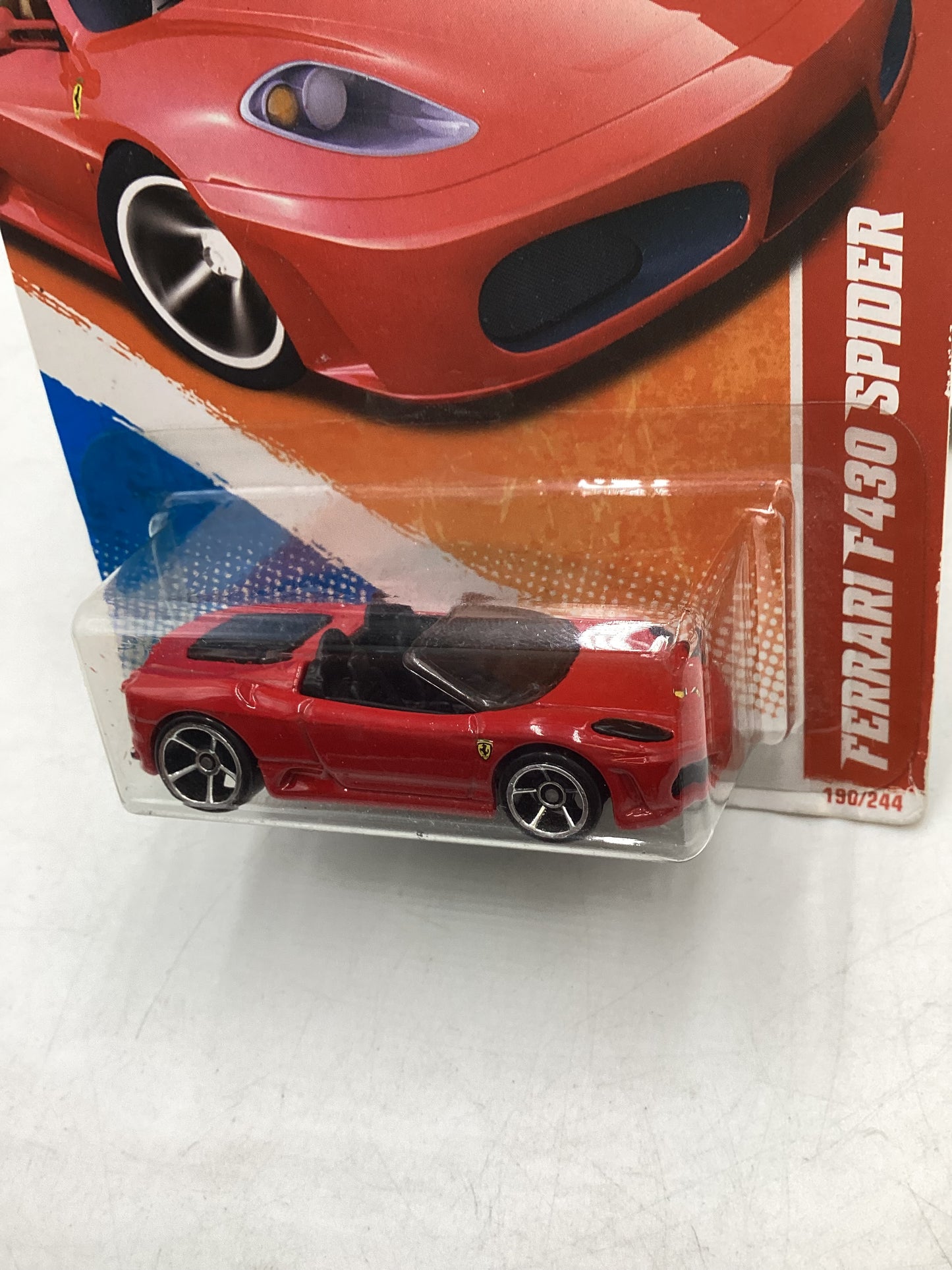 2011 Hot wheels #190 Ferrari F430 Spider Red SR